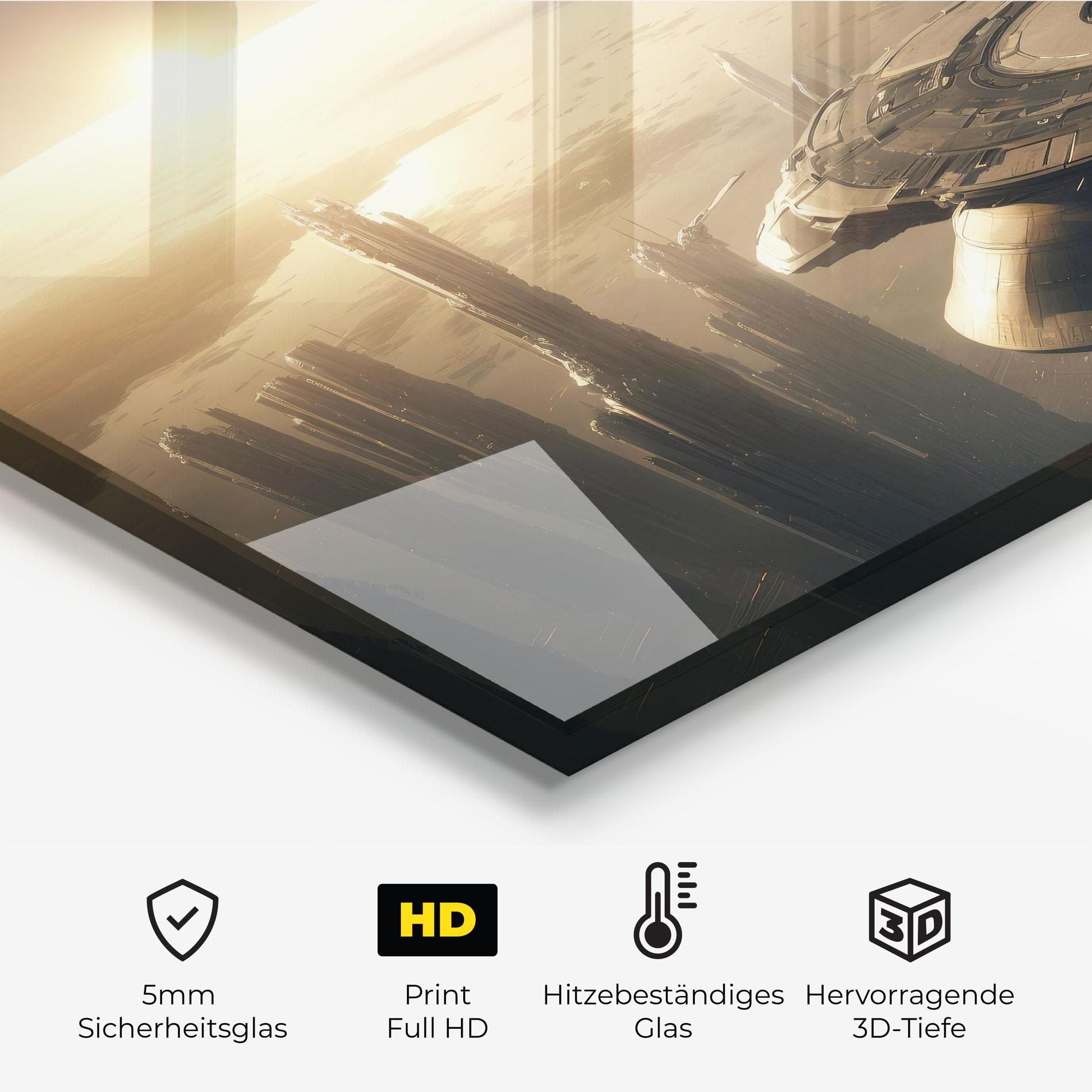 Fantasy Futuristic Cityscape mockup 2