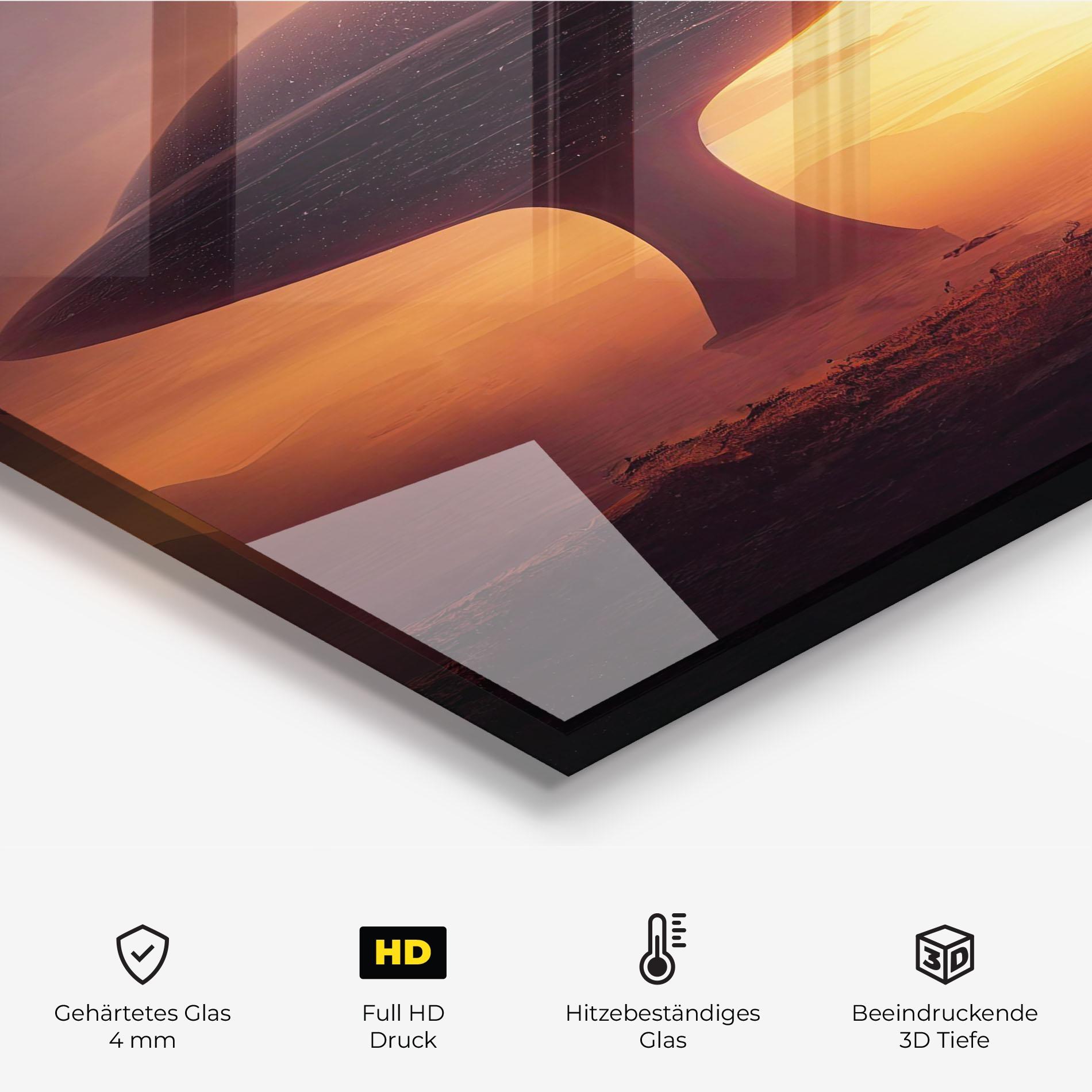 Küchenrückwand Glas Fantasy Science Fiction mockup 2