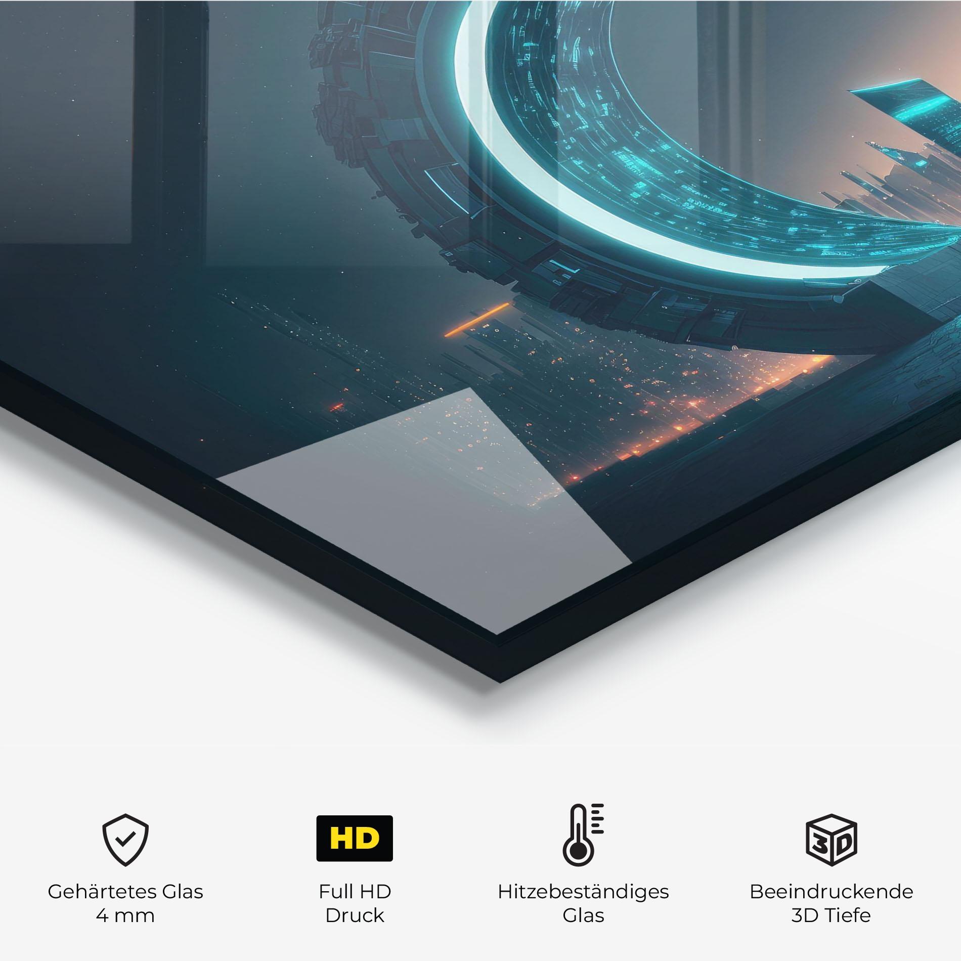 Küchenrückwand Glas Future Portal mockup 2