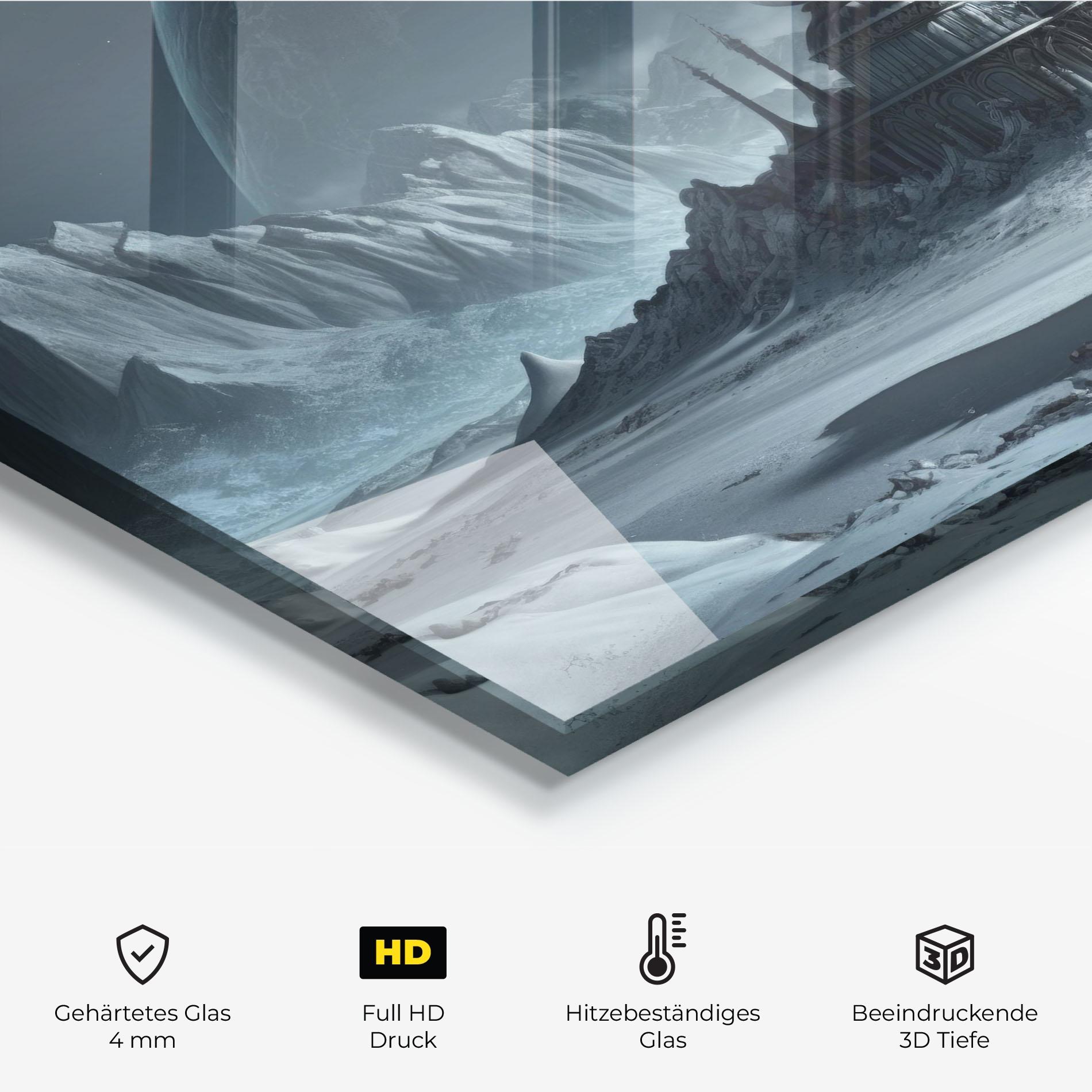 Küchenrückwand Glas Muslim Design mockup 2