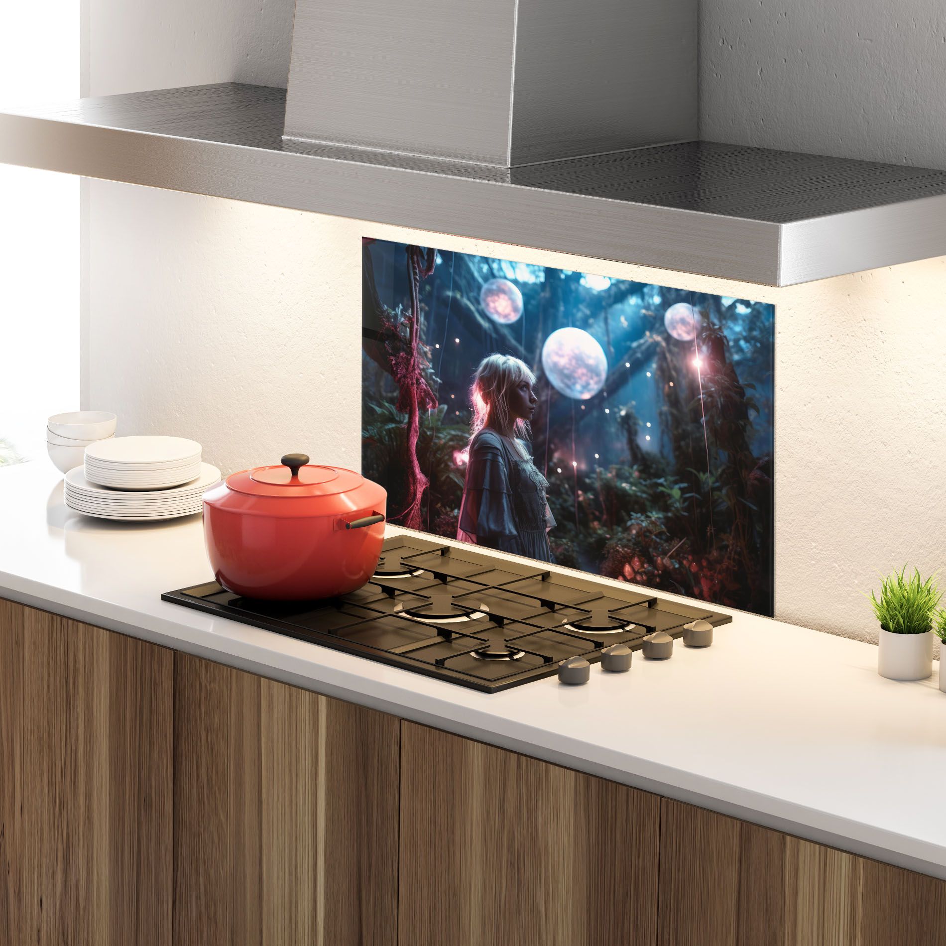 Glowing Balls Floating mockup 4