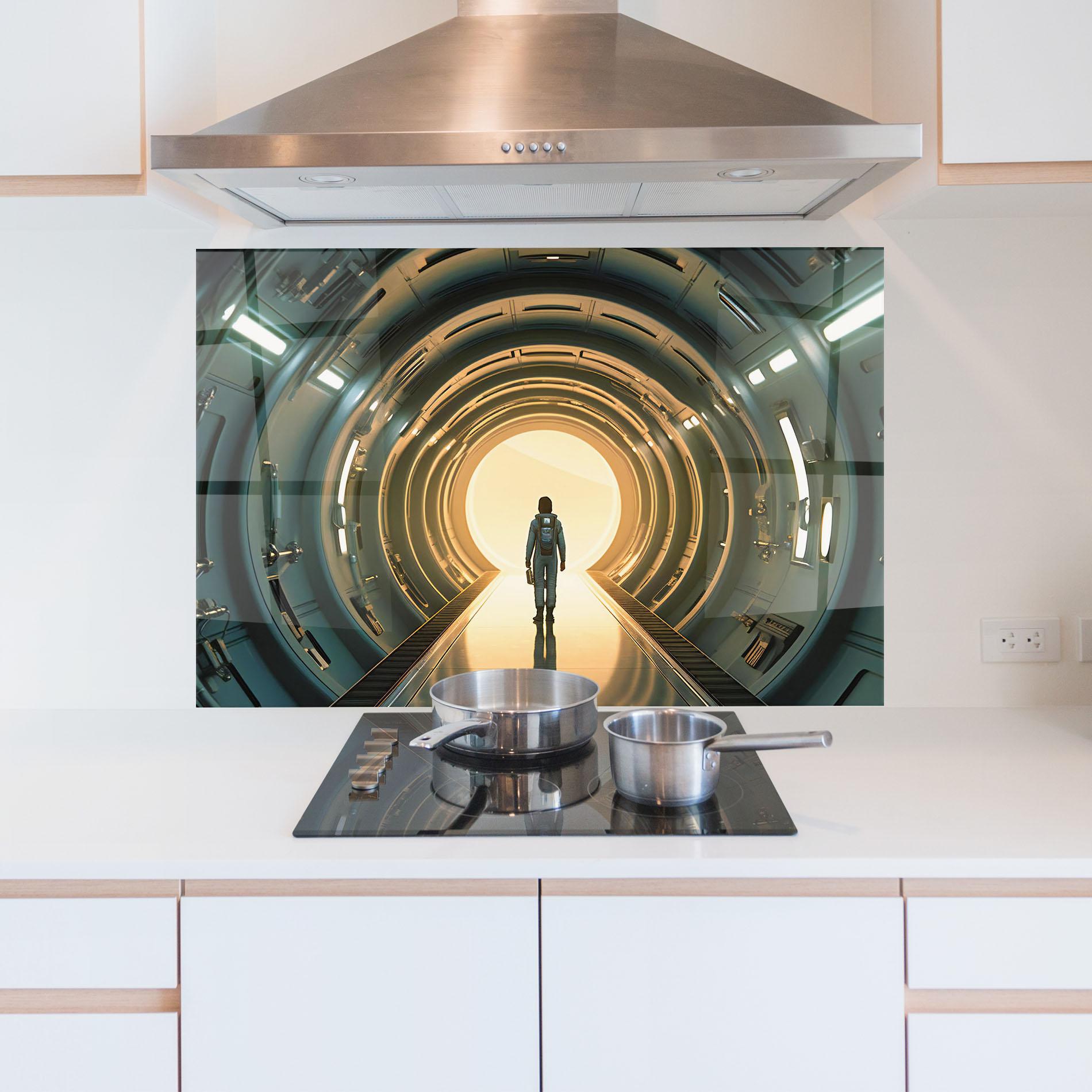 Küchenrückwand Glas Infinity Intrigue mockup 5