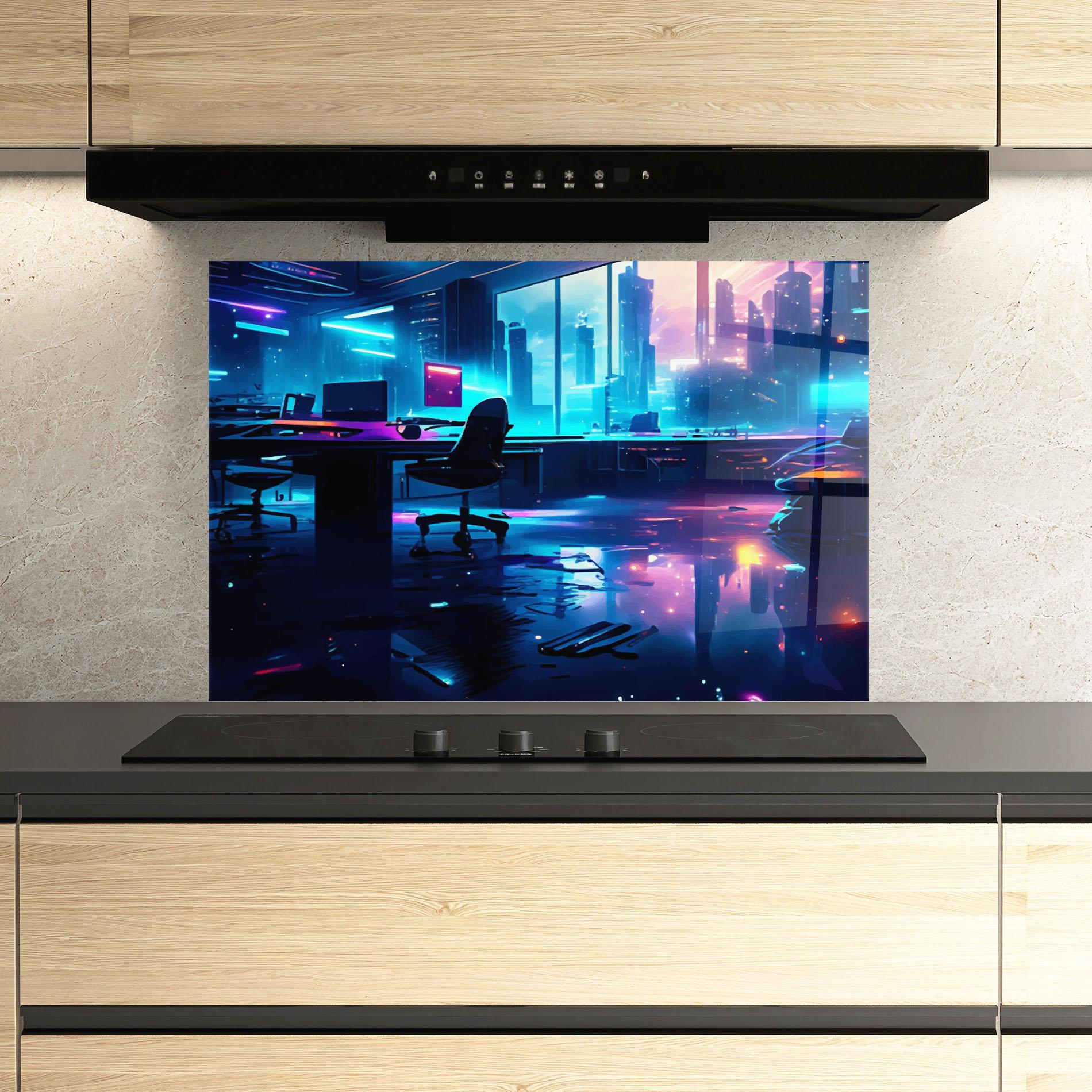 Küchenrückwand Glas Furure Day mockup 3