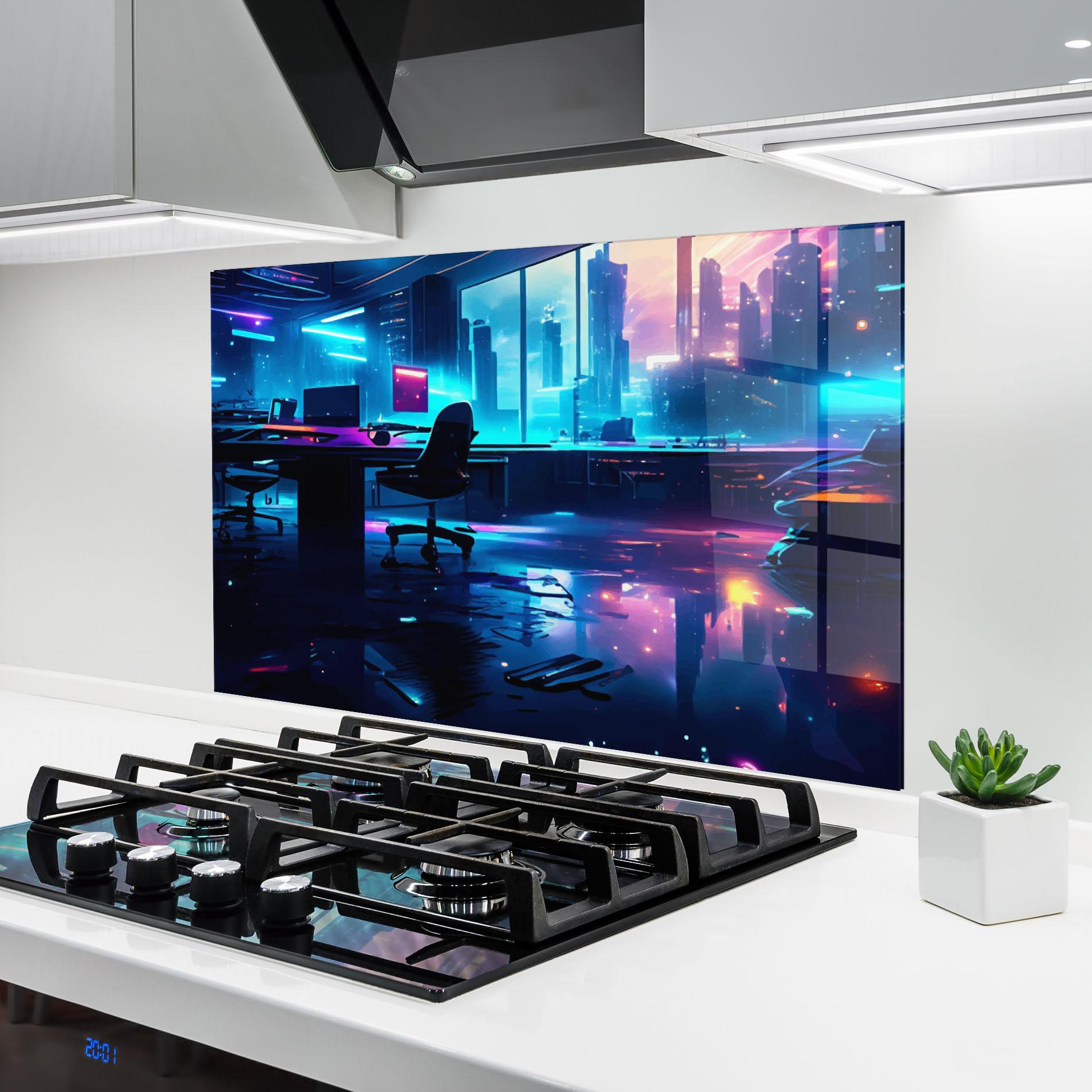 Küchenrückwand Glas Furure Day mockup 6