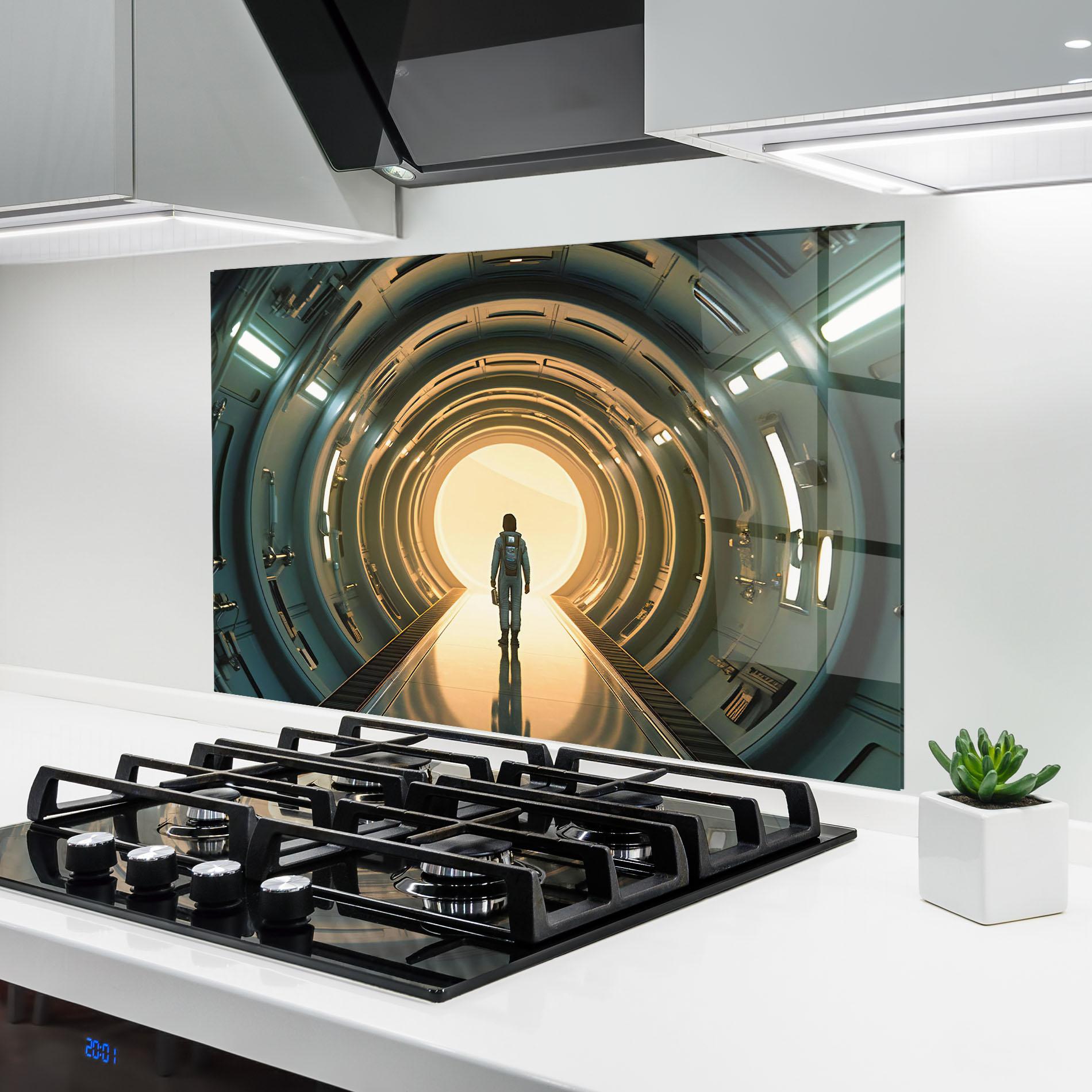 Küchenrückwand Glas Infinity Intrigue mockup 6