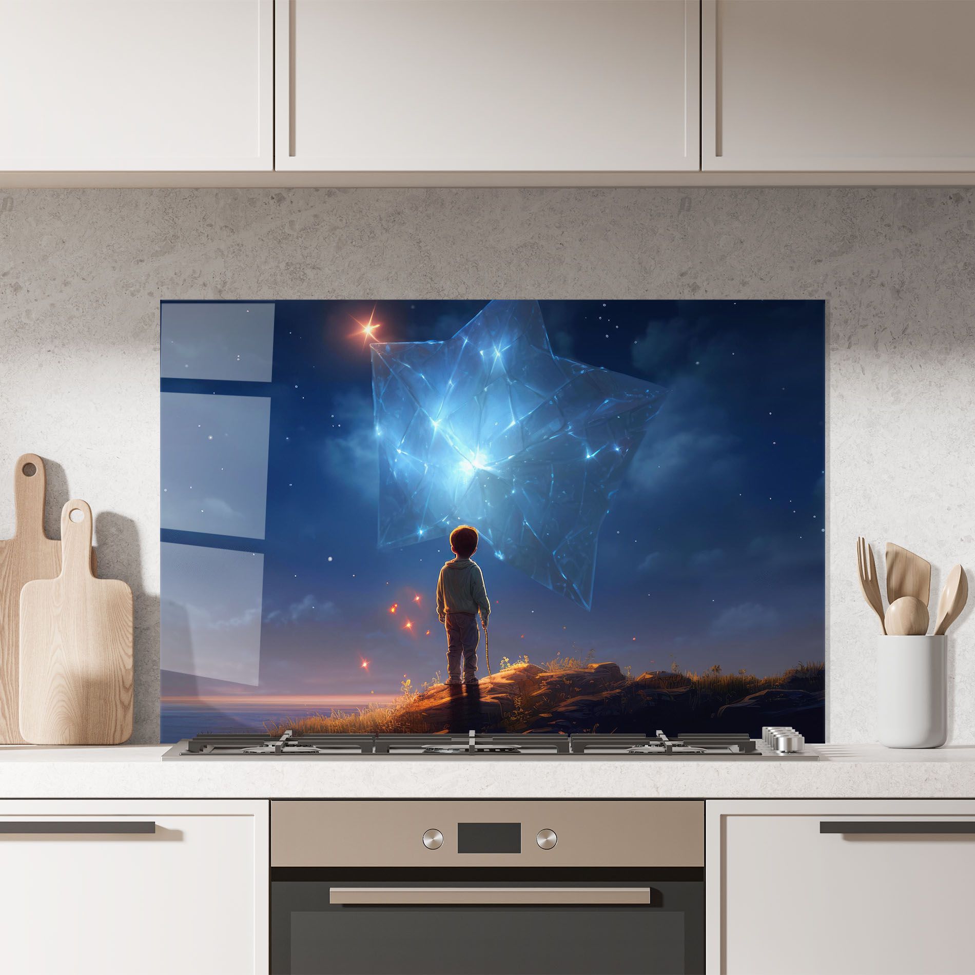 Blue Star Floating mockup 7