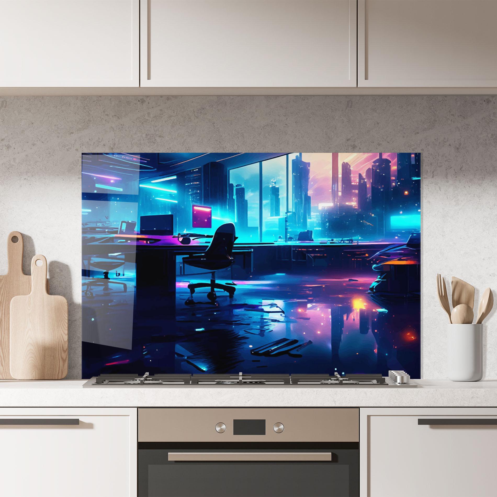 Küchenrückwand Glas Furure Day mockup 7