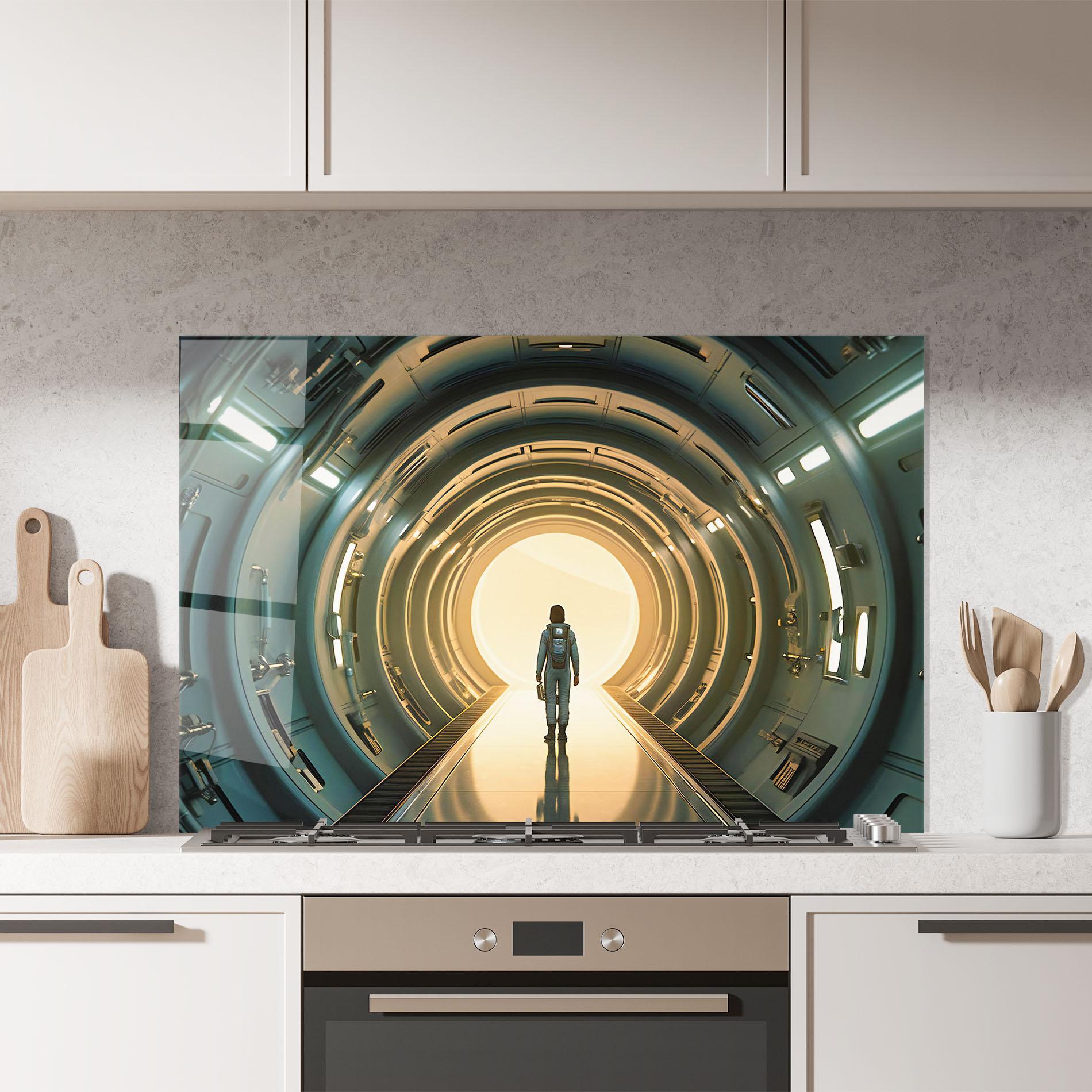 Küchenrückwand Glas Infinity Intrigue mockup 7