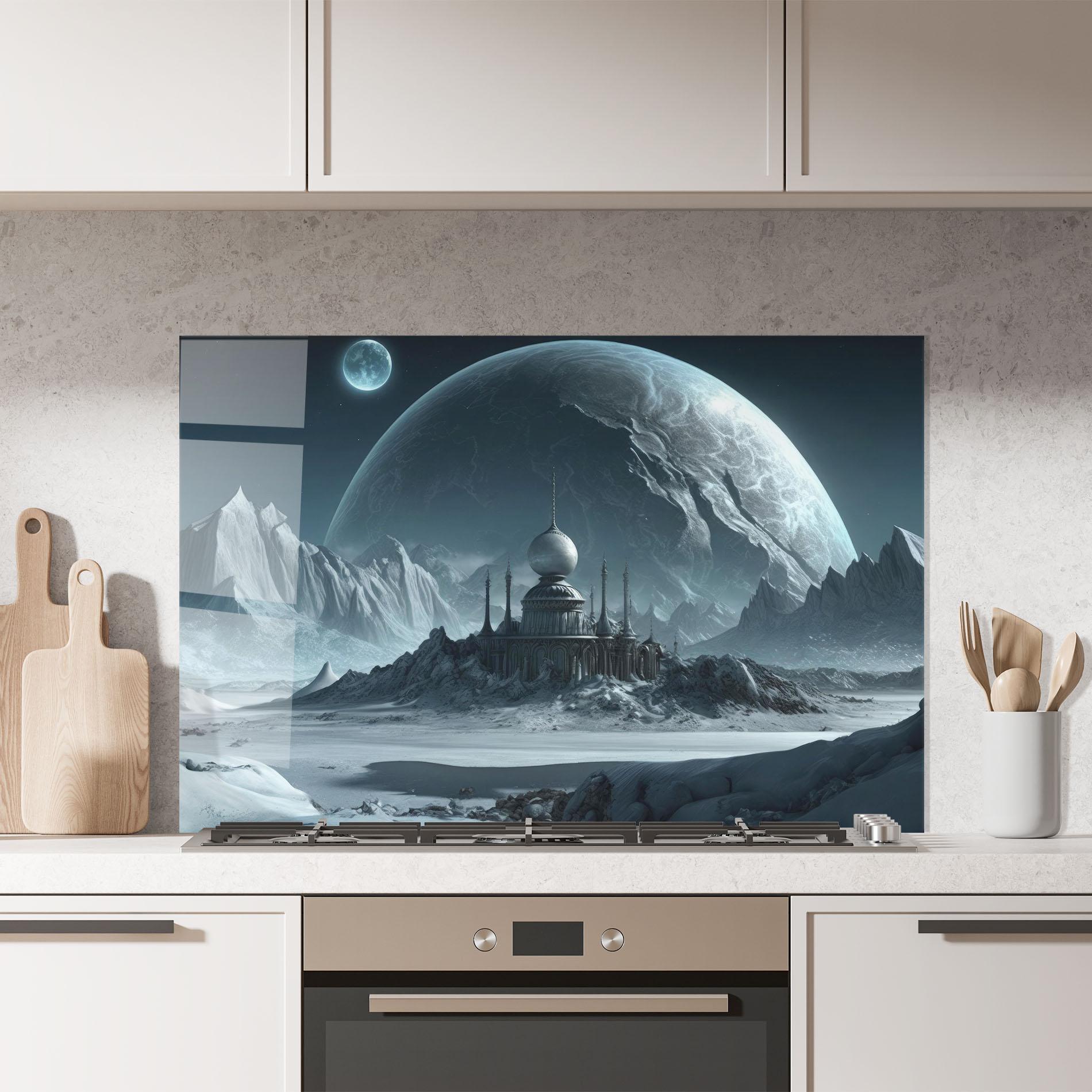 Küchenrückwand Glas Muslim Design mockup 7