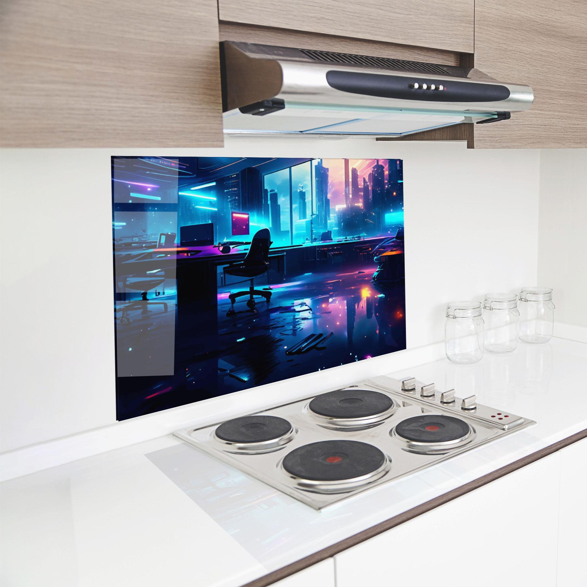 Küchenrückwand Glas Furure Day mockup 8