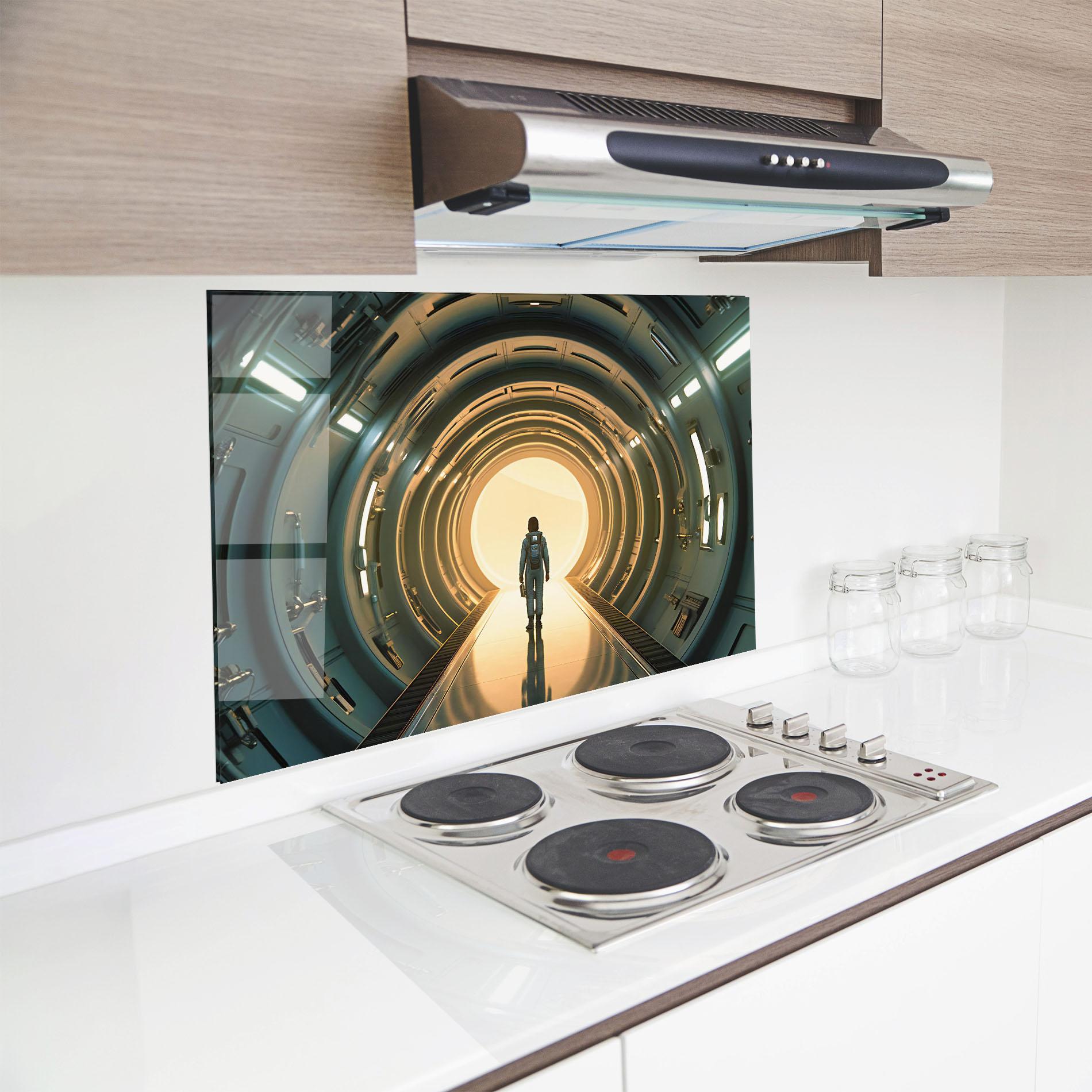 Küchenrückwand Glas Infinity Intrigue mockup 8