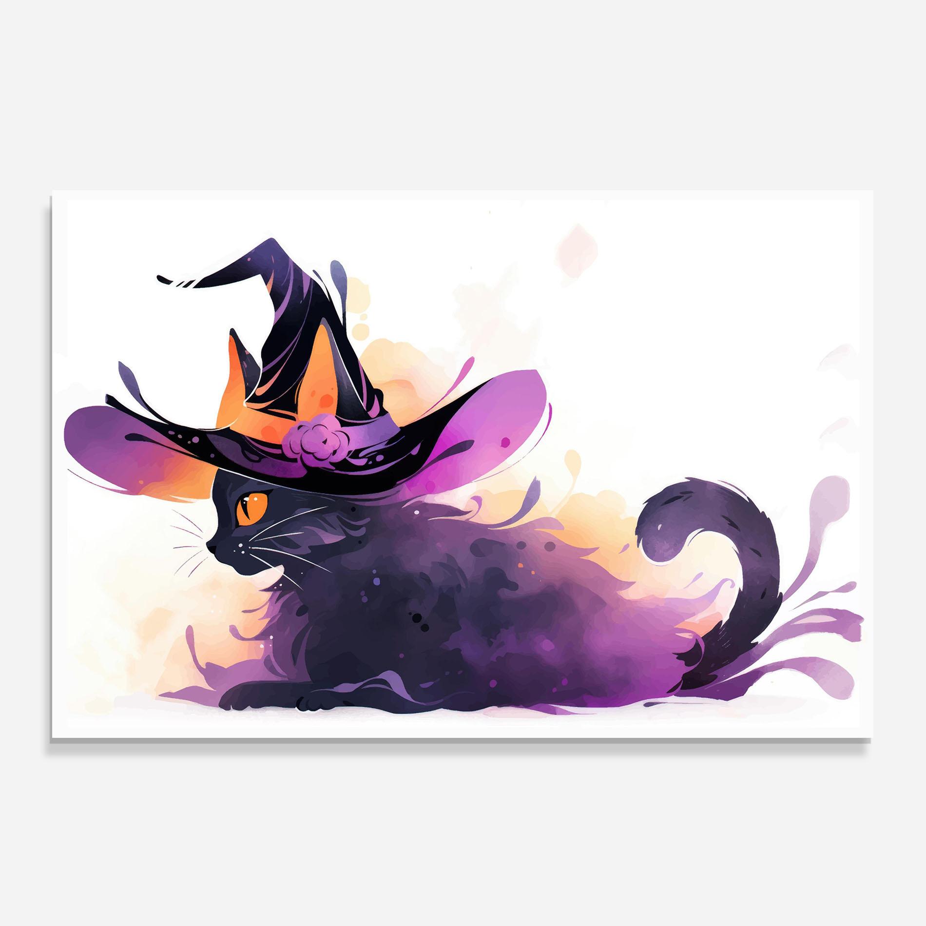 Küchenrückwand Glas Cat Witch mockup 0