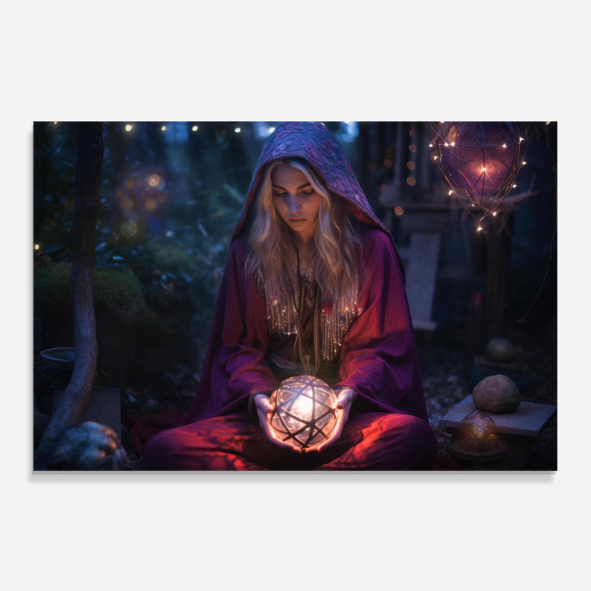 Küchenrückwand Glas Garden Witch mockup 0