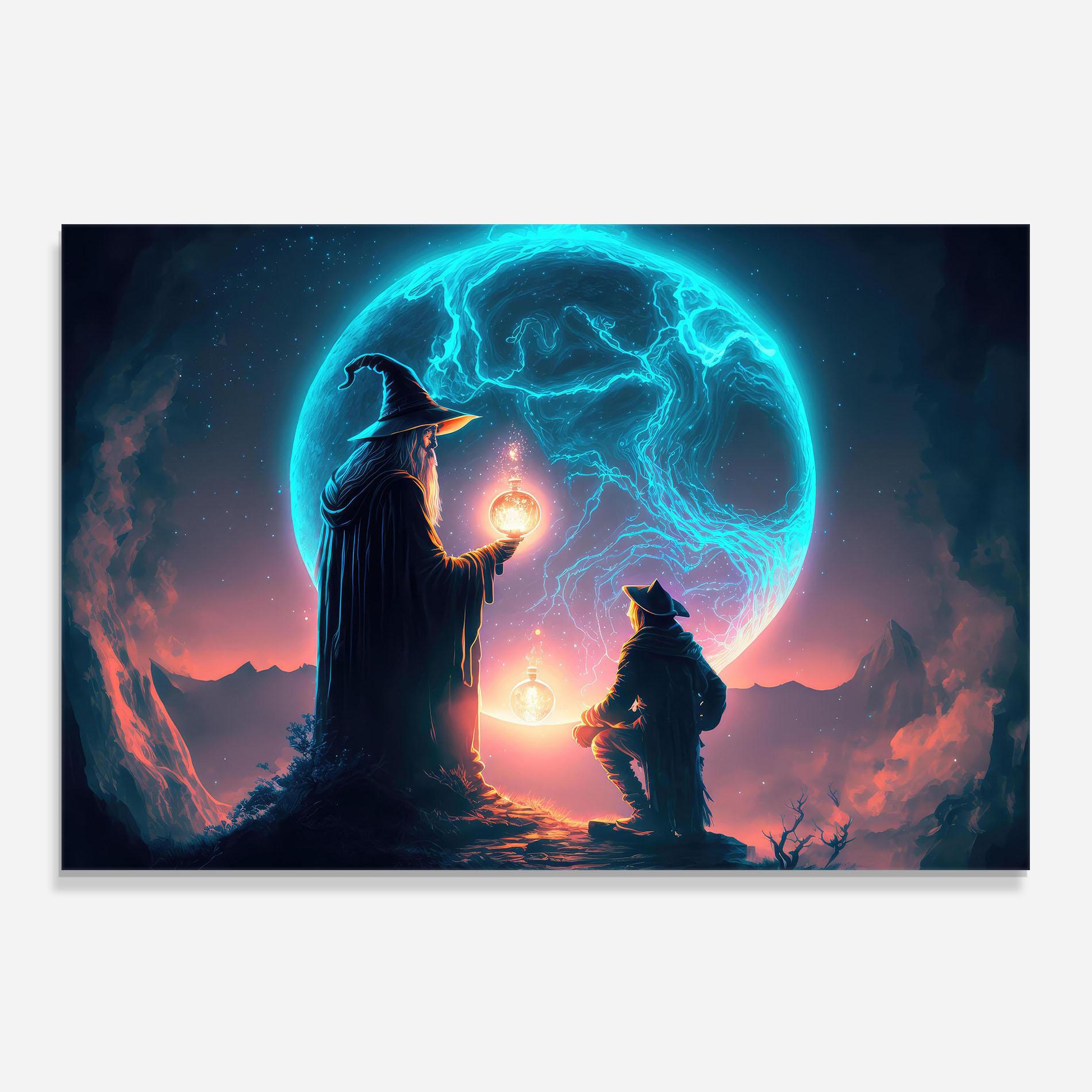 Küchenrückwand Glas Wizard Magic mockup 0