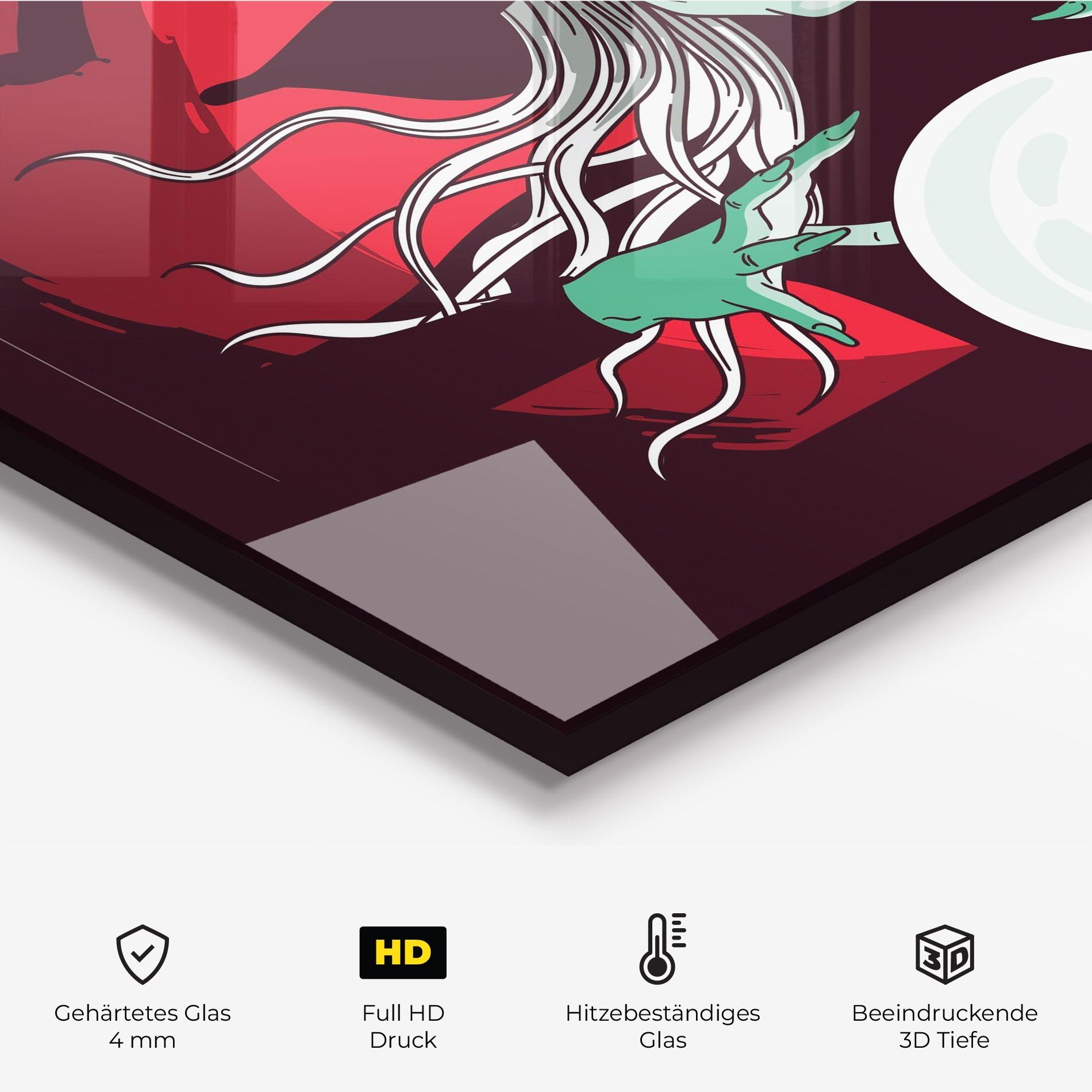 Küchenrückwand Glas Green Witch mockup 2