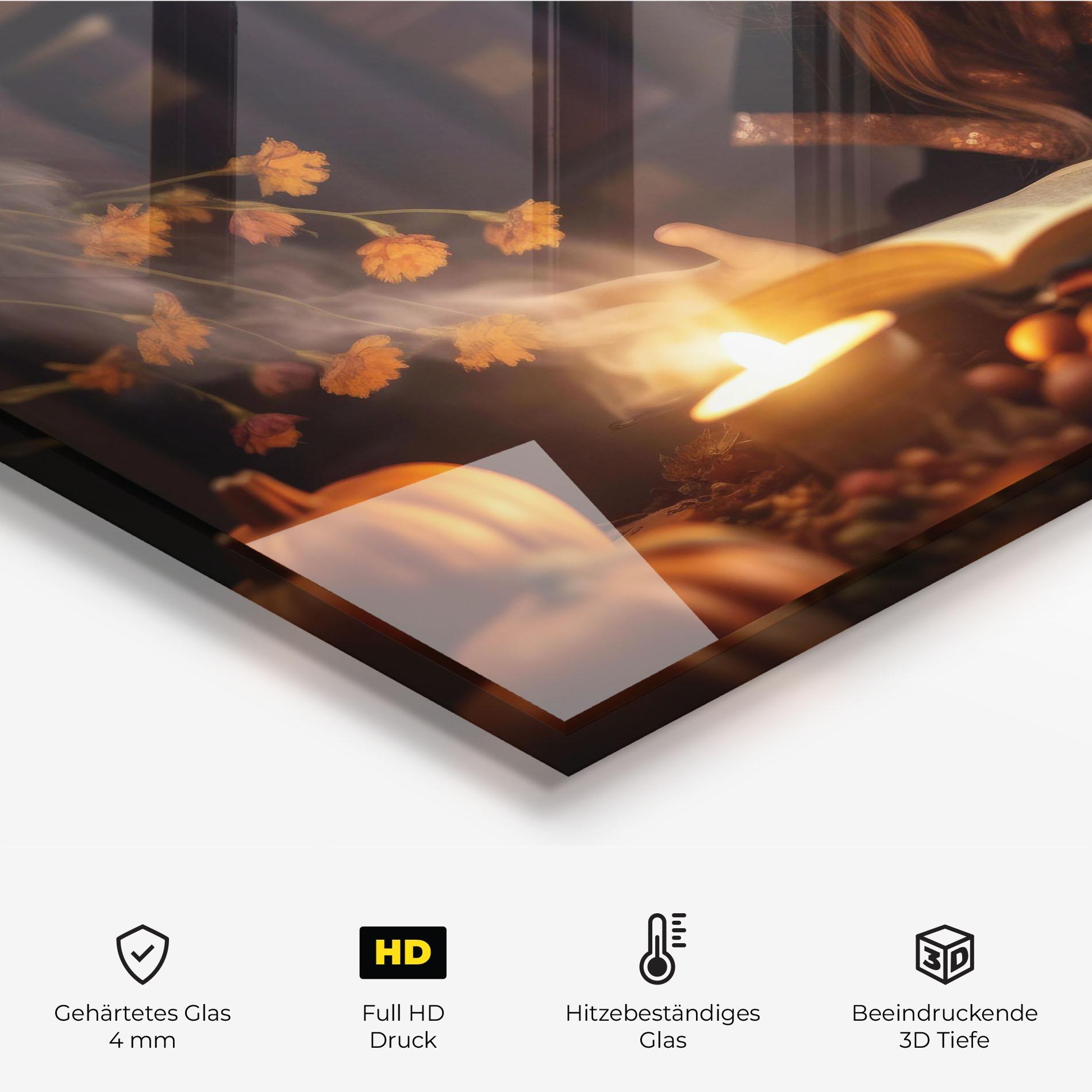 Küchenrückwand Glas Little Witch mockup 2