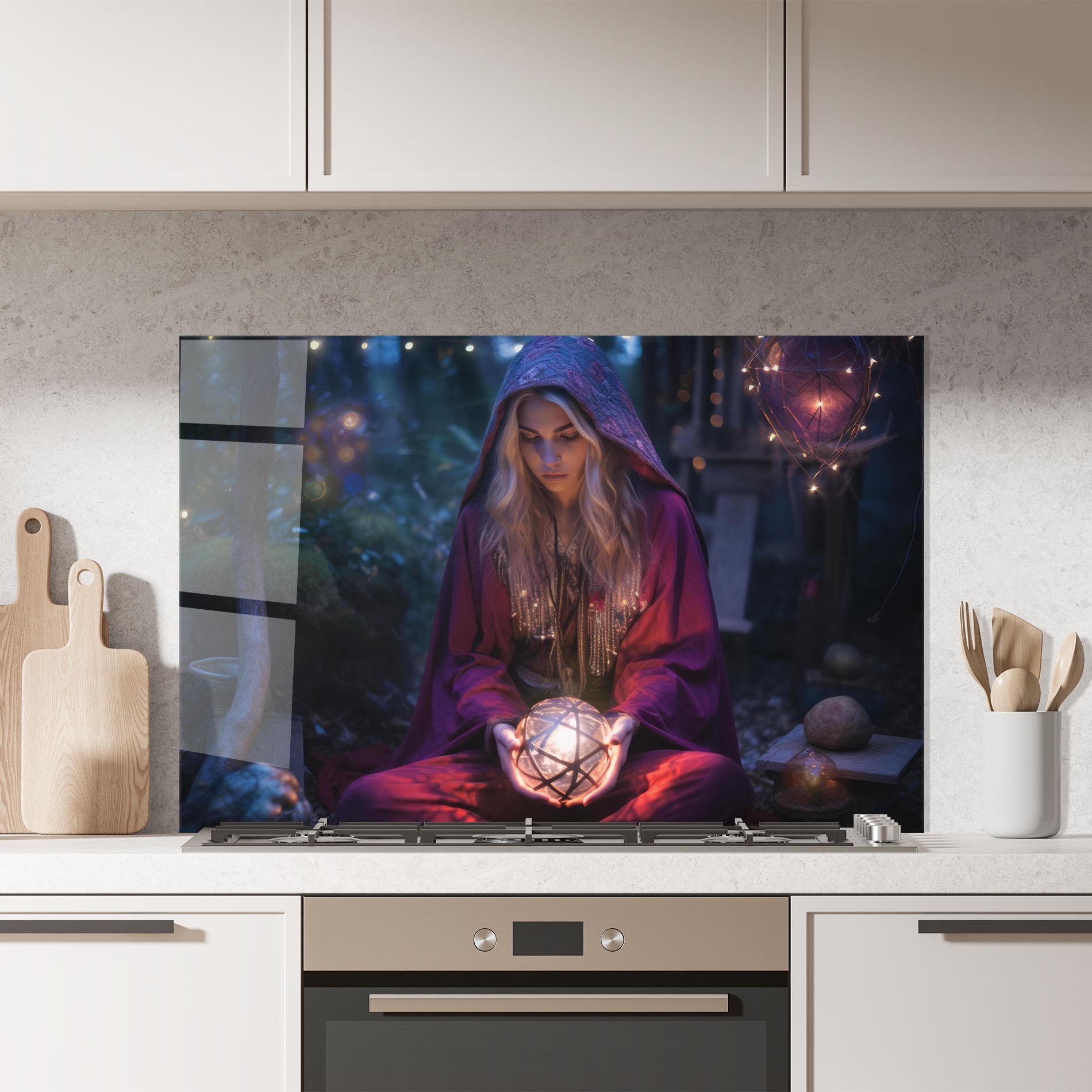 Küchenrückwand Glas Garden Witch mockup 7