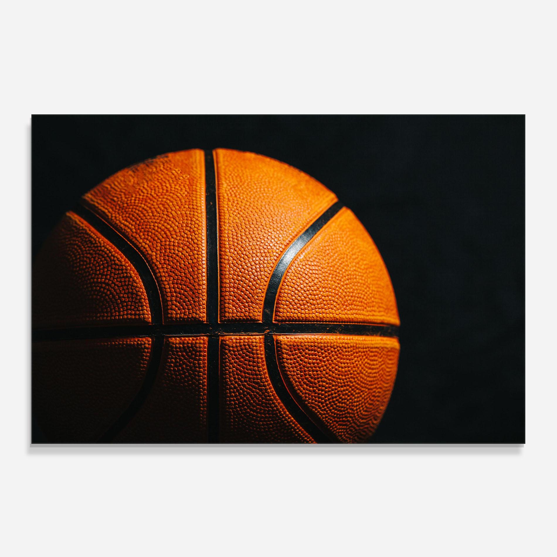 Küchenrückwand Glas Orange Basketball mockup 0