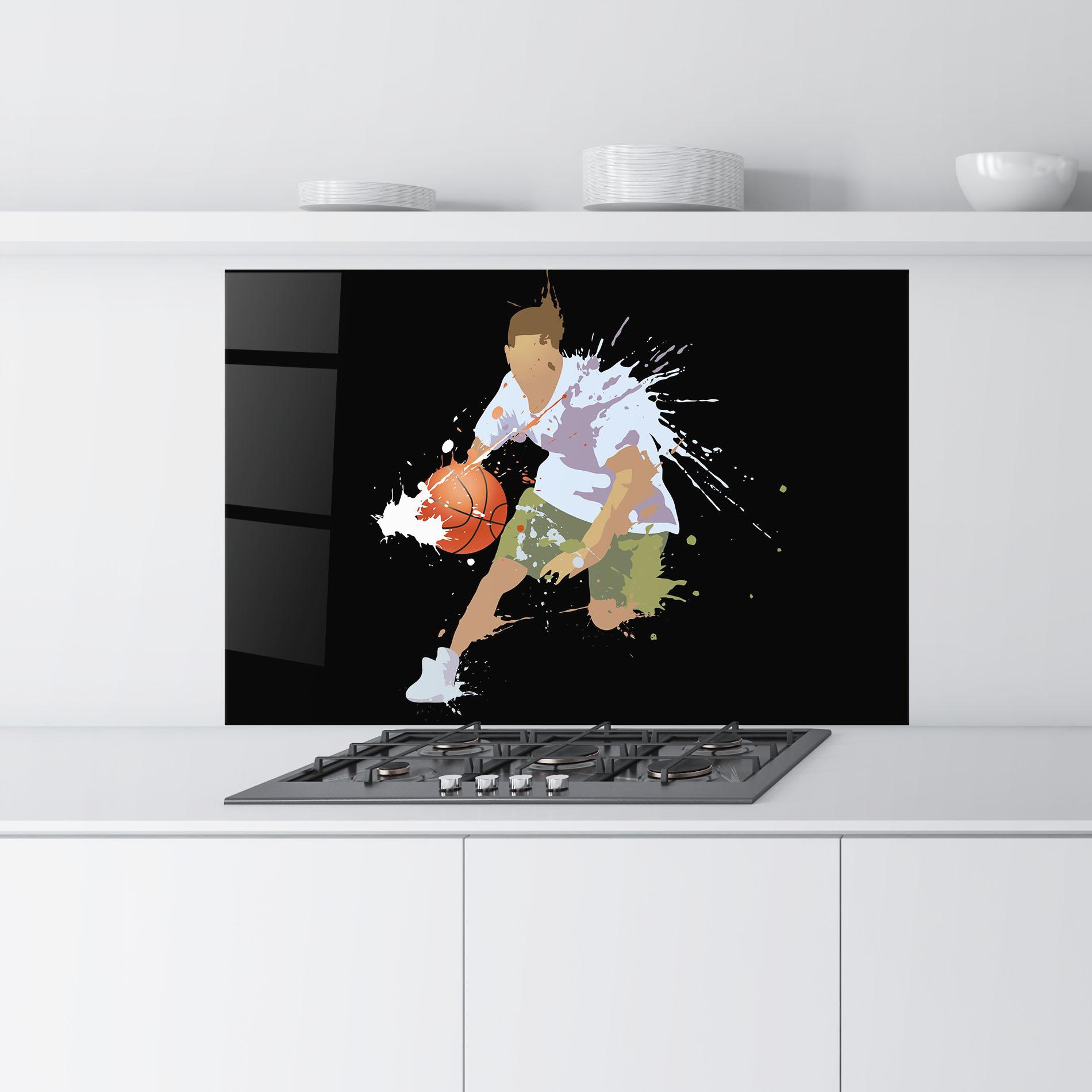 Küchenrückwand Glas Basket Splash mockup 9