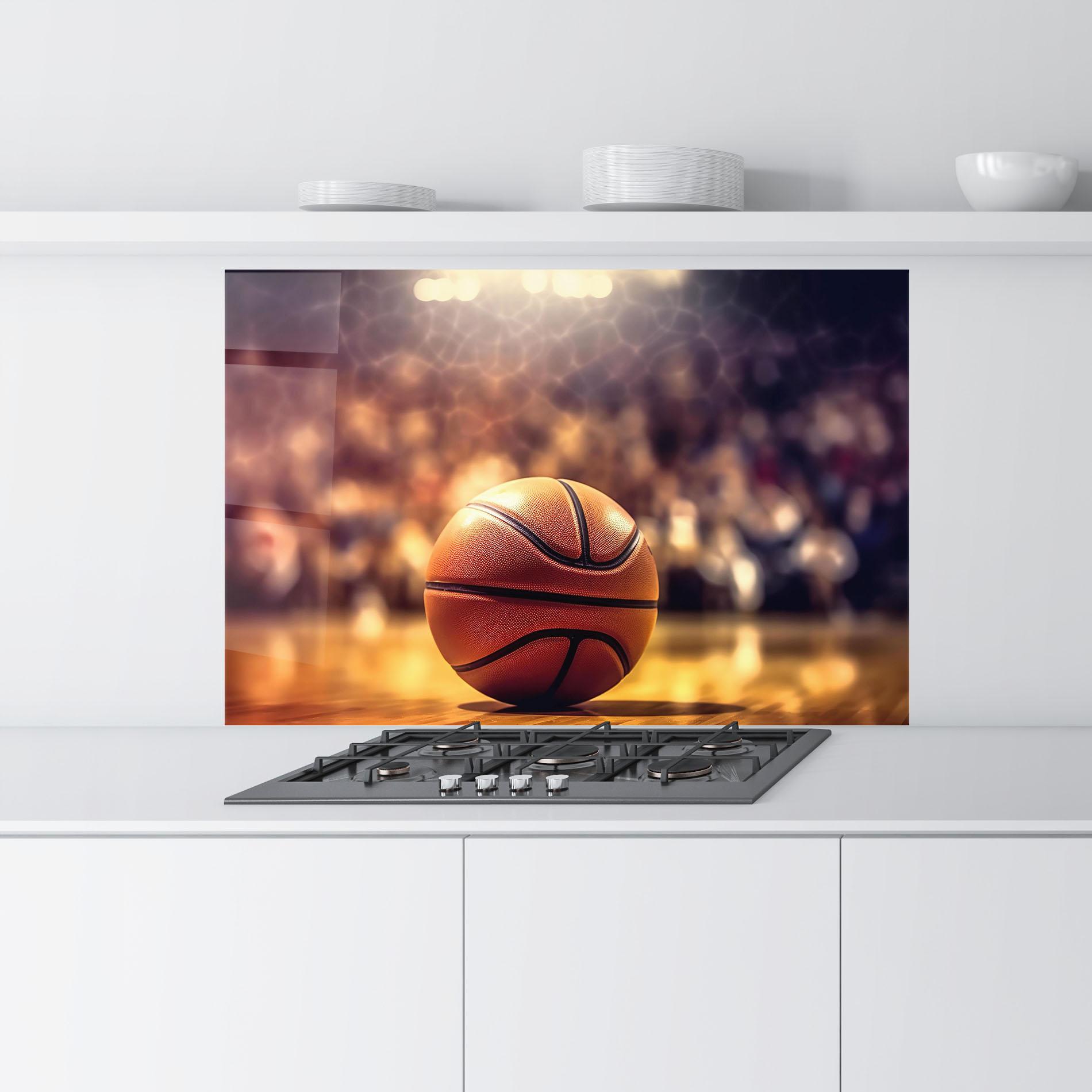 Küchenrückwand Glas Basketball Arena mockup 9