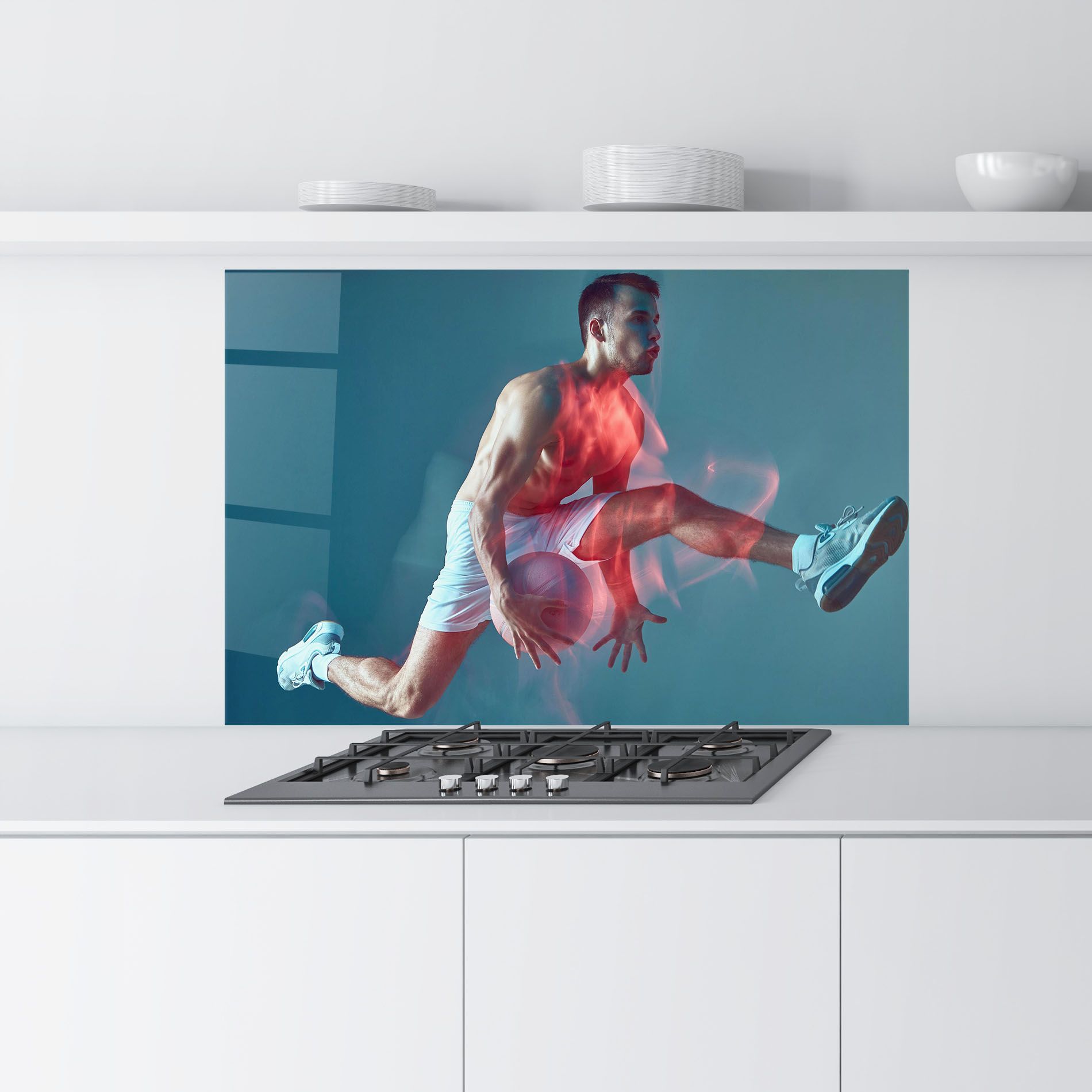 Fire Basketball Player mockup 9