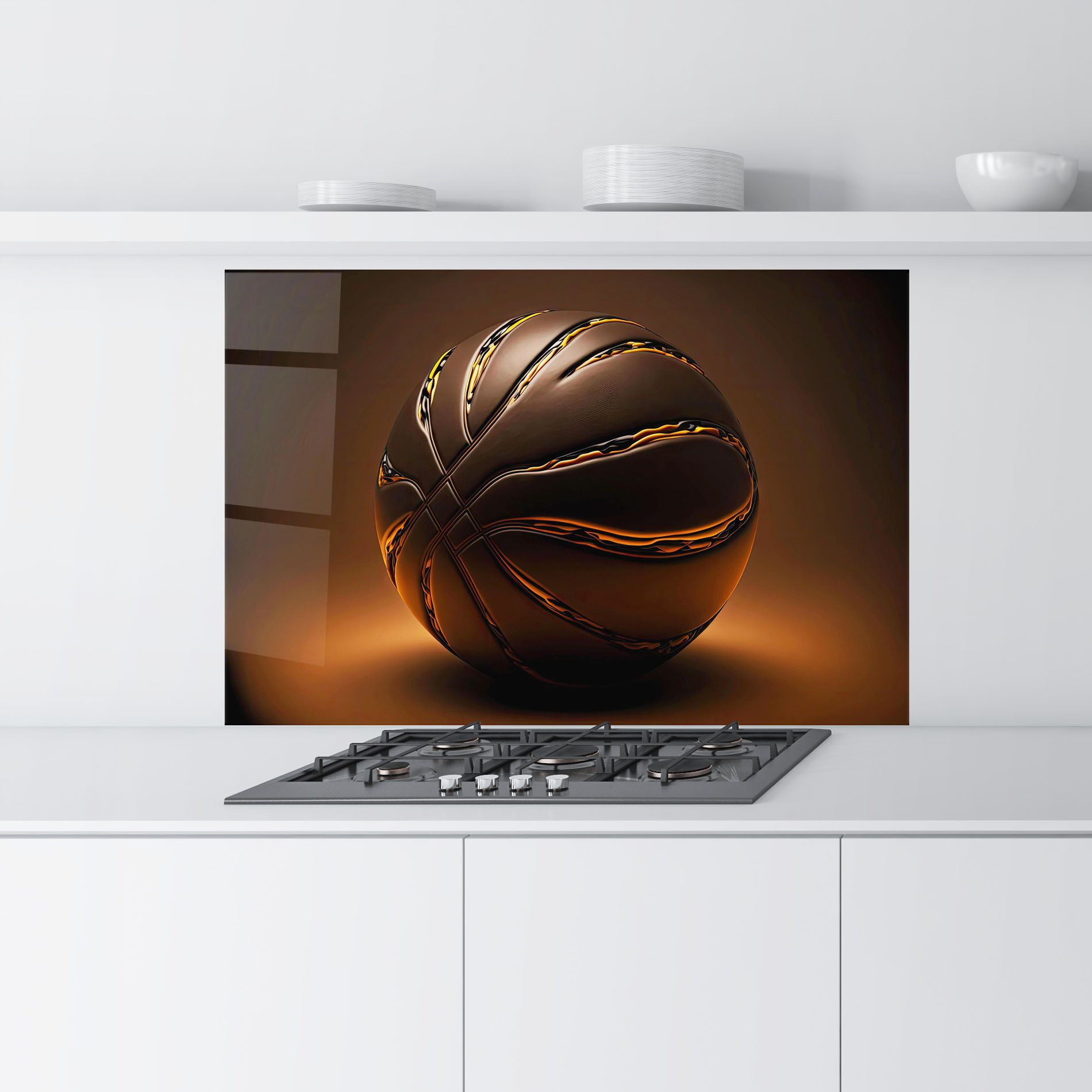 Glossy Basketball mockup 9
