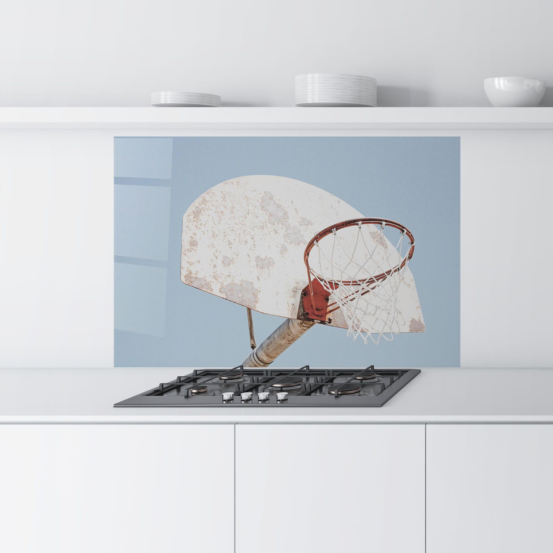 Old Basketball Hoop mockup 9