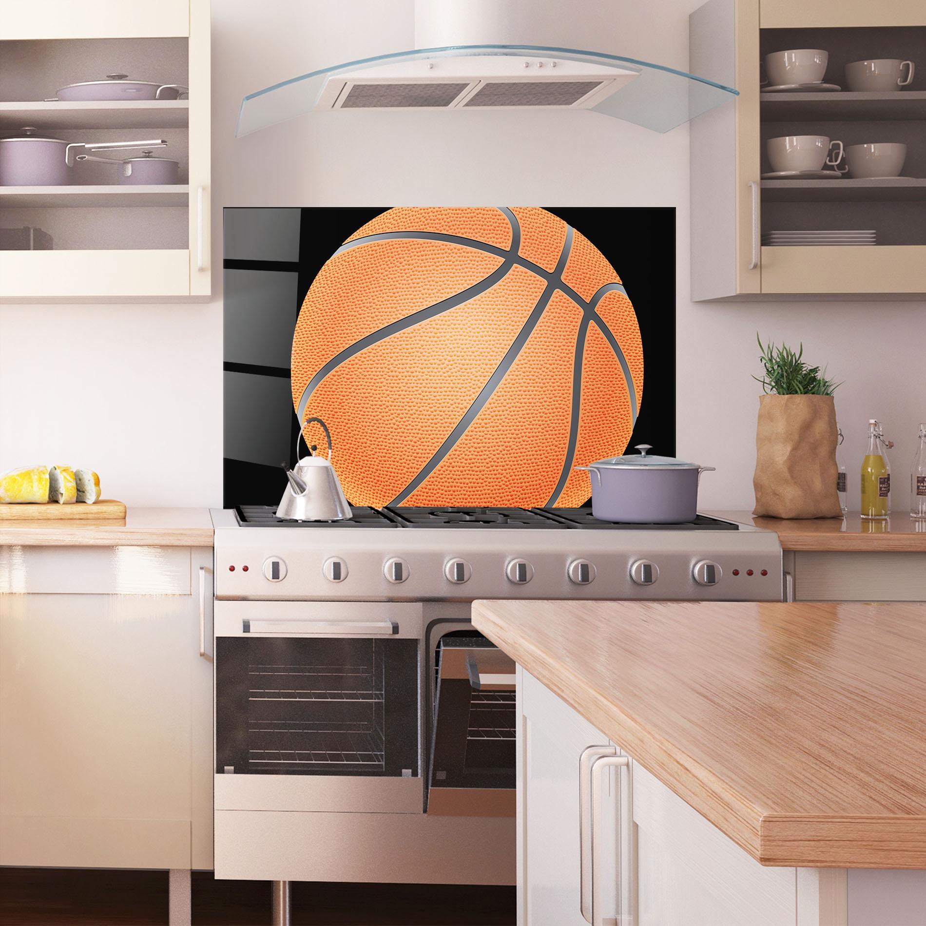 Küchenrückwand Glas Close Up Basketball mockup 1