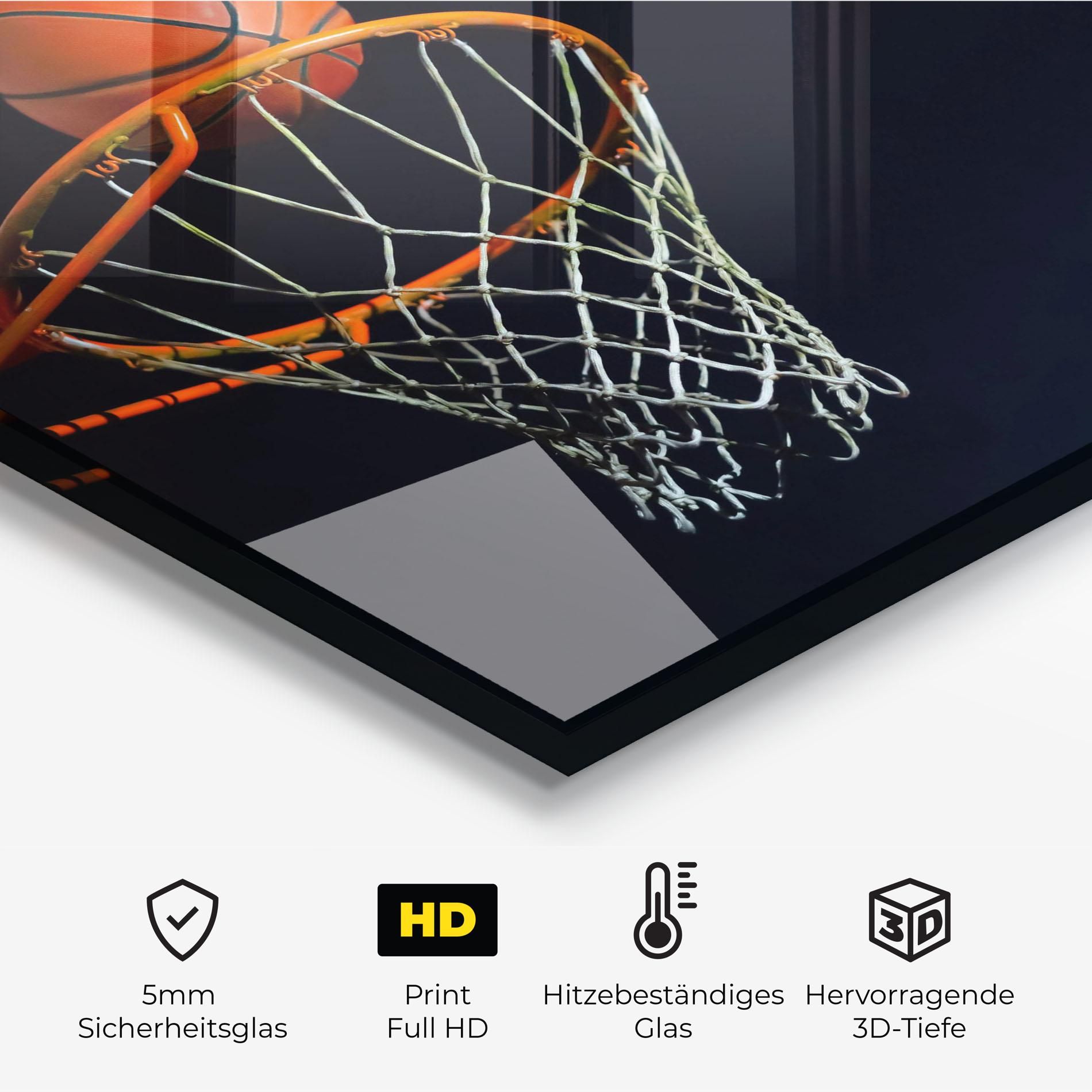 Basketball Hoop On Black mockup 2