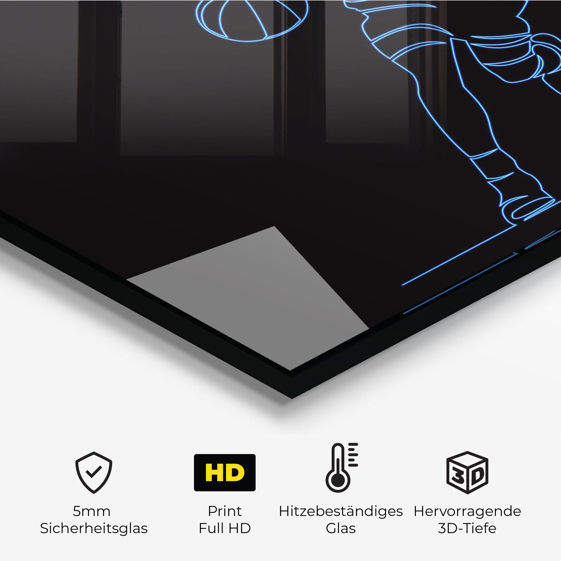 Neon Basketball Player mockup 2