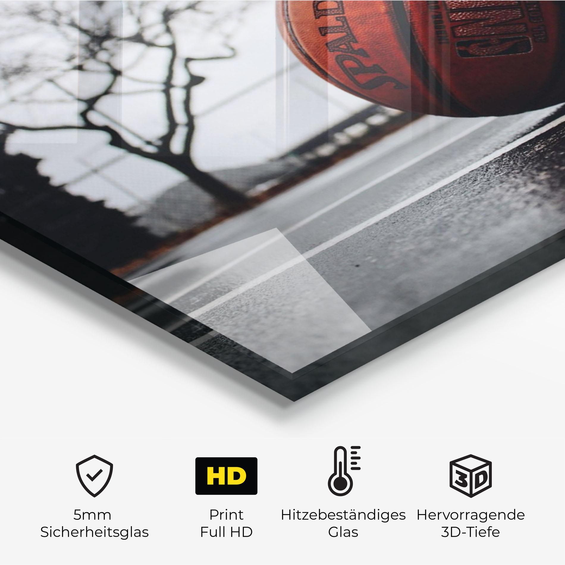 Orange Basketball On Grey mockup 2