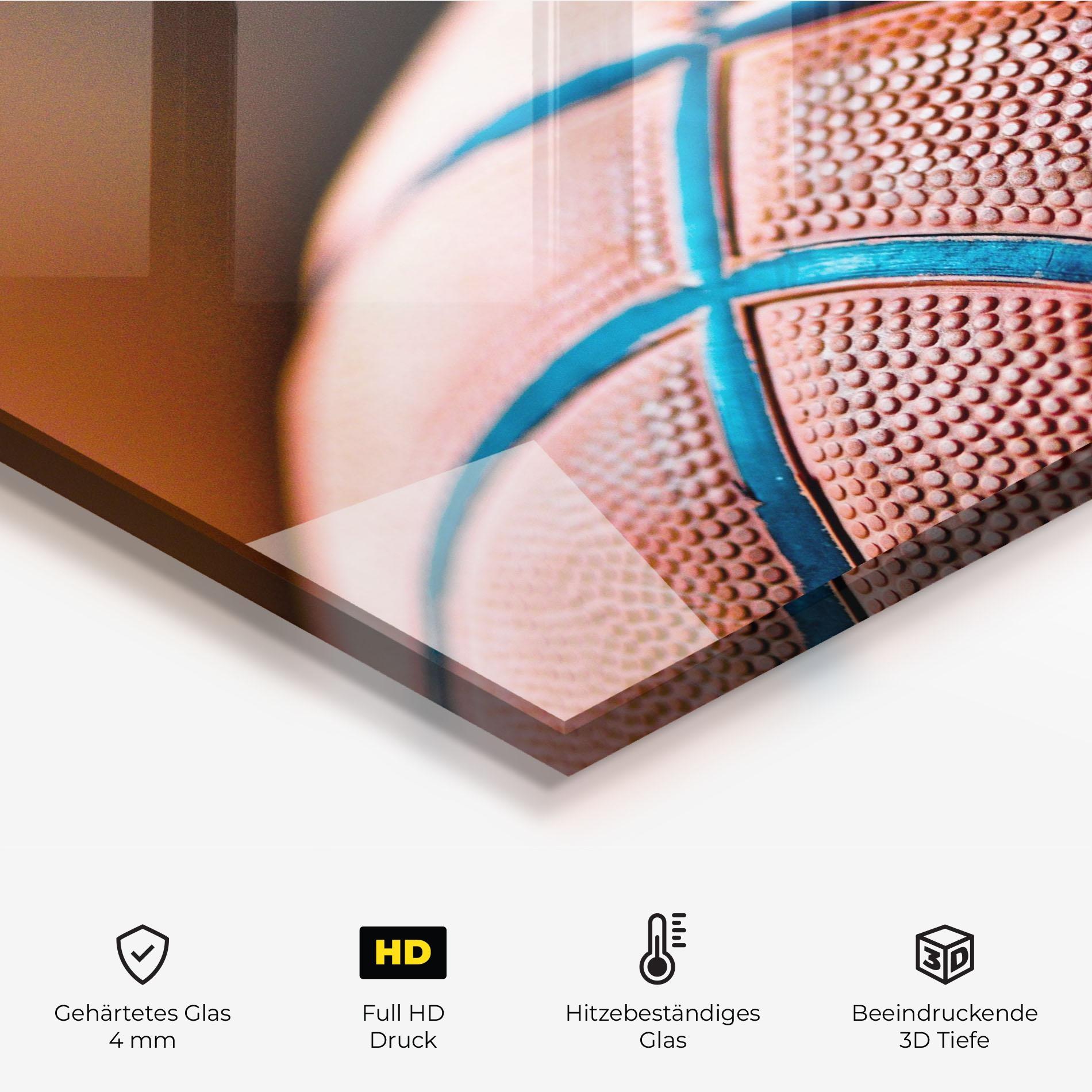 Küchenrückwand Glas Basketball In Light mockup 2