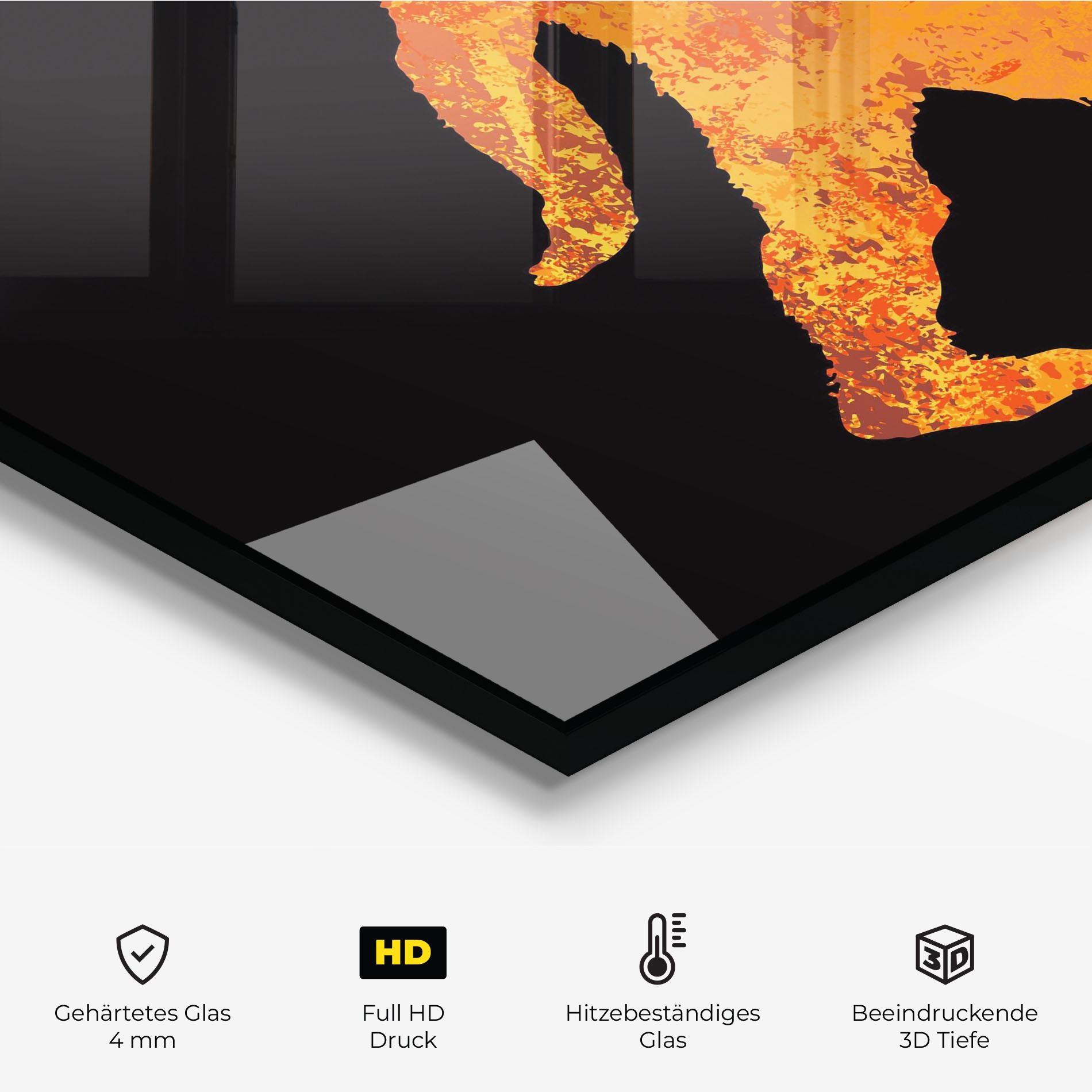 Küchenrückwand Glas Gorilla Basketball mockup 2