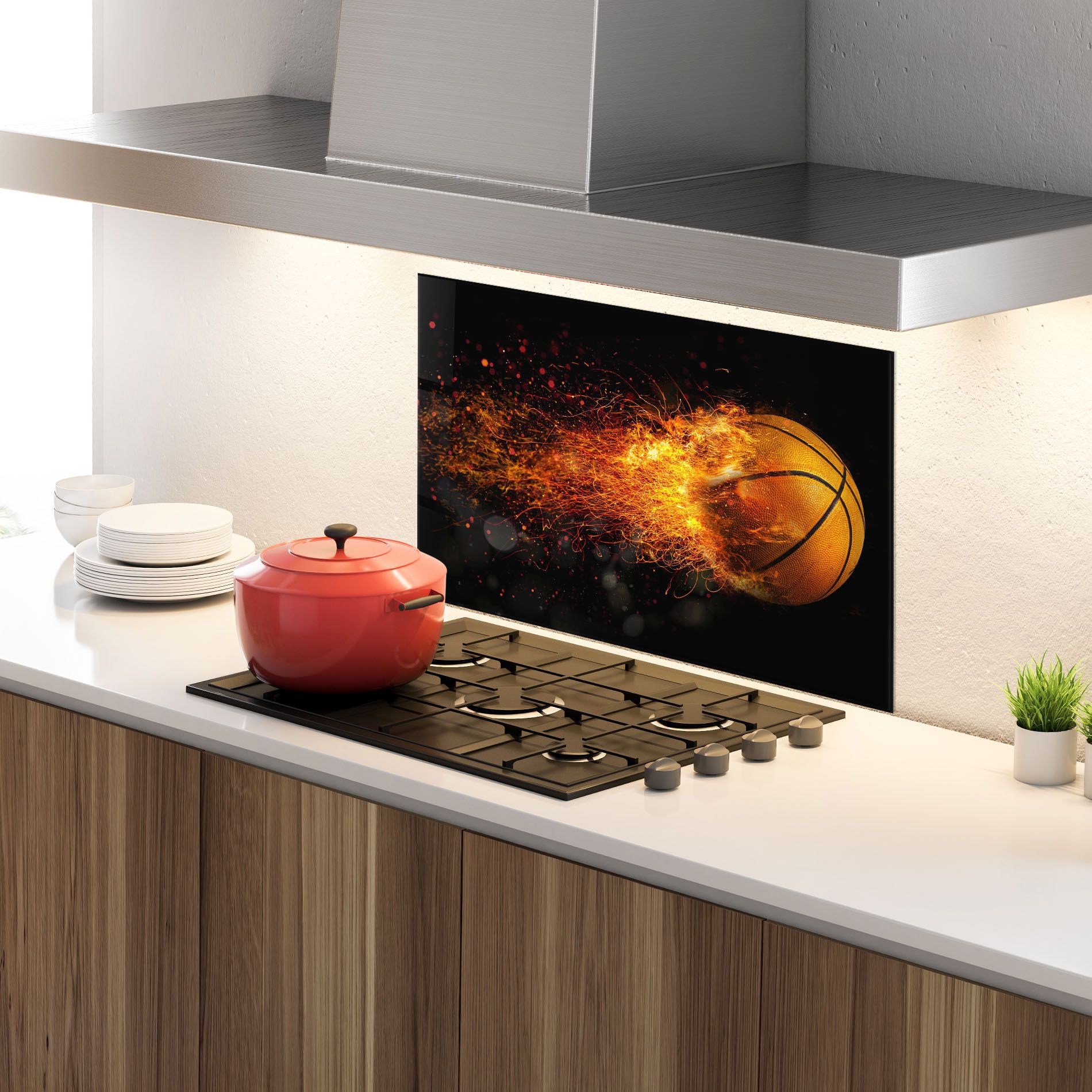 Basket Ball Flame mockup 4