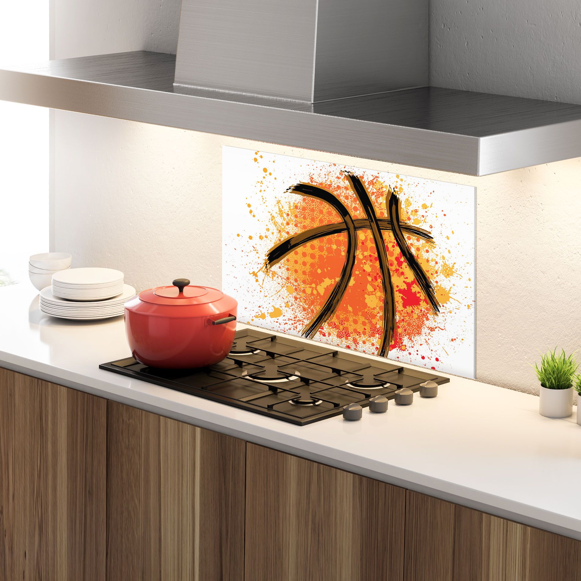 Basket Orange Grunge mockup 4