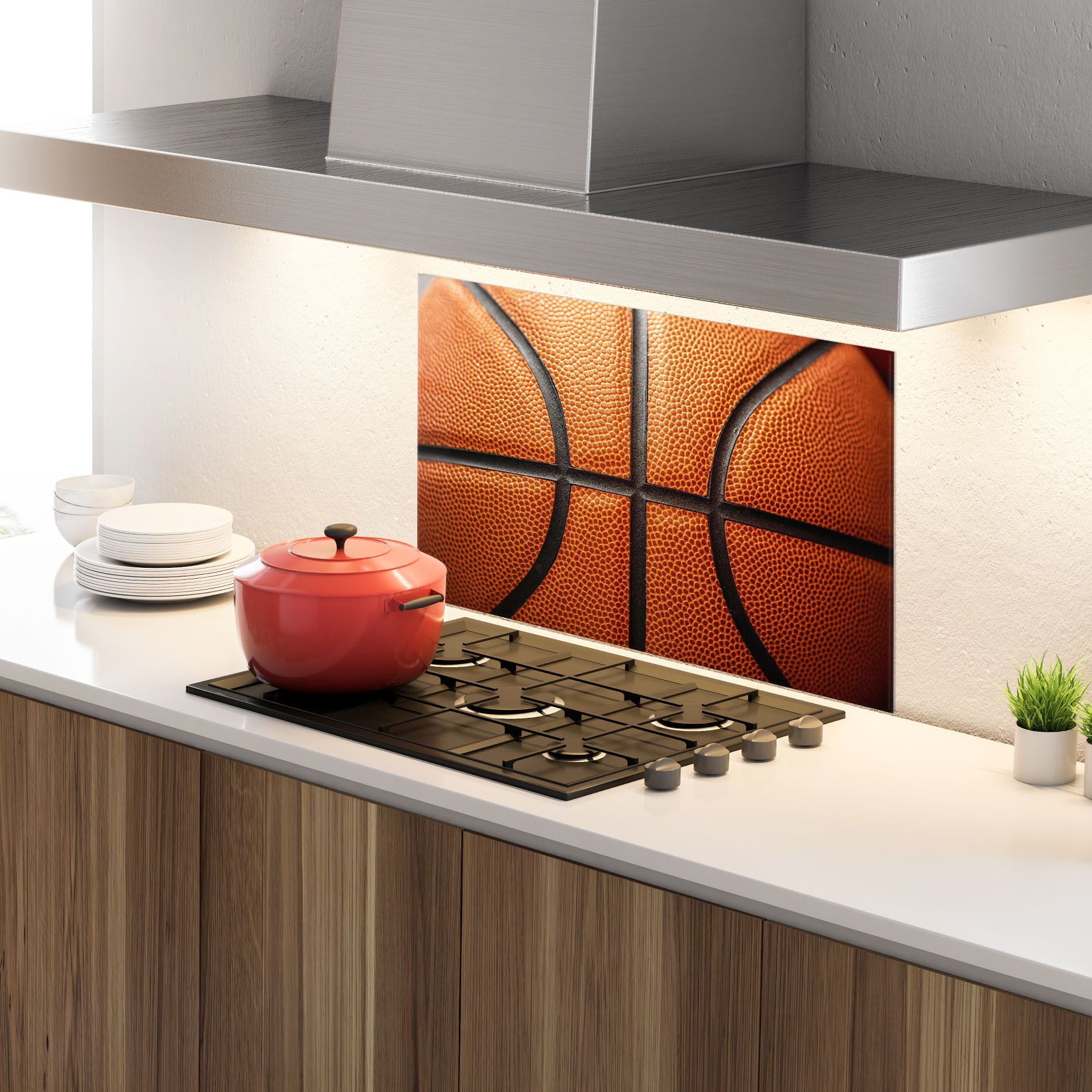 Close Up Leather Basketball mockup 4