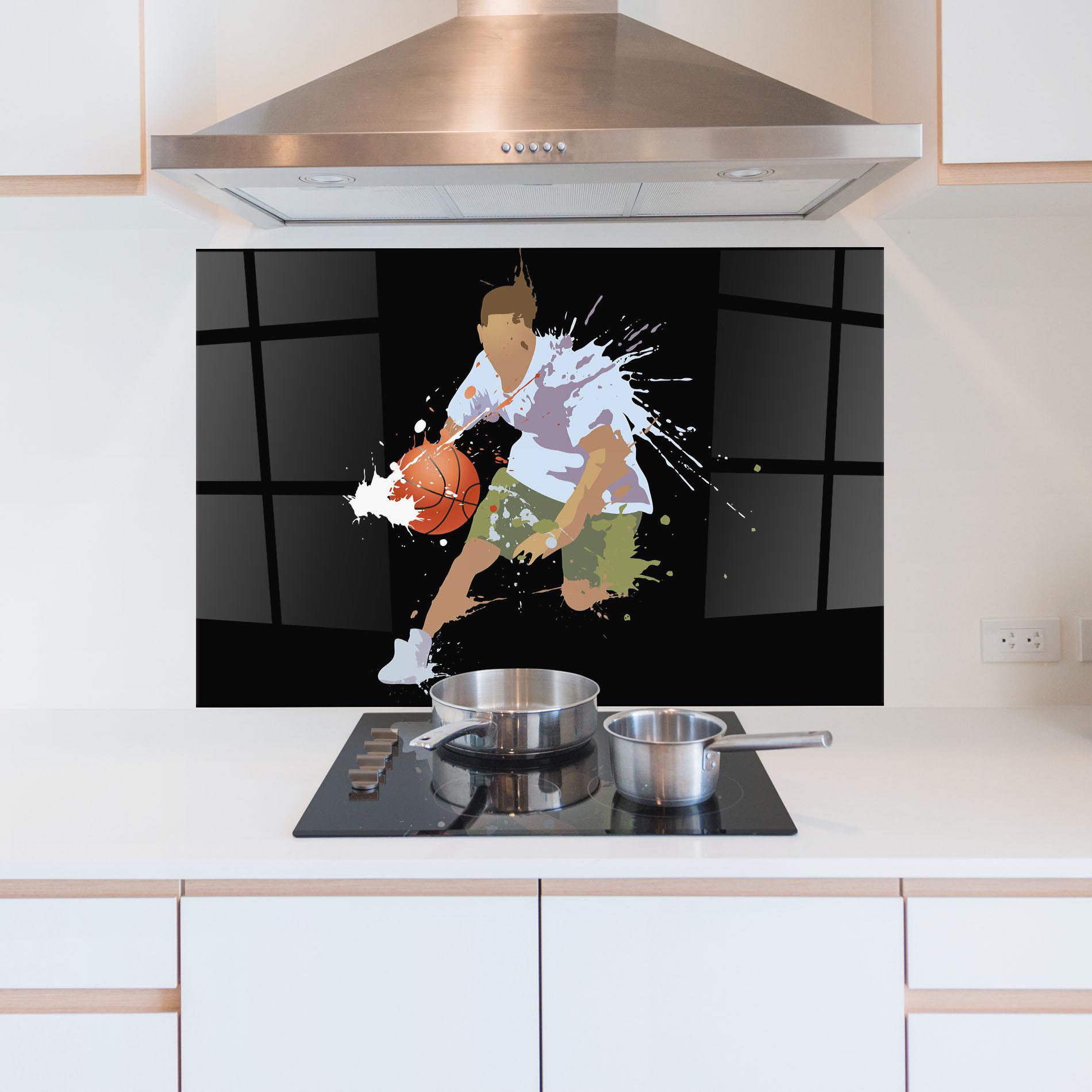 Küchenrückwand Glas Basket Splash mockup 5