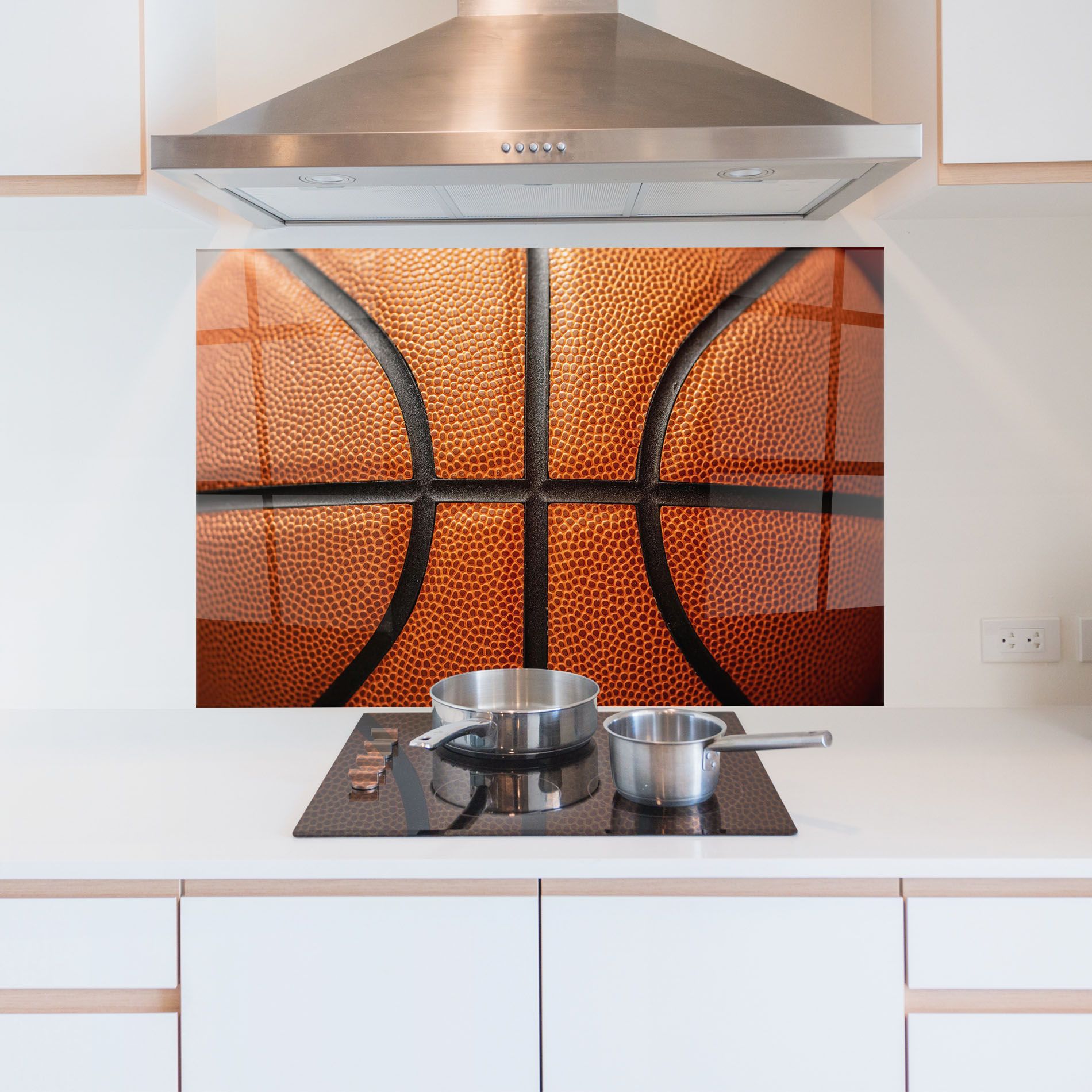 Close Up Leather Basketball mockup 5