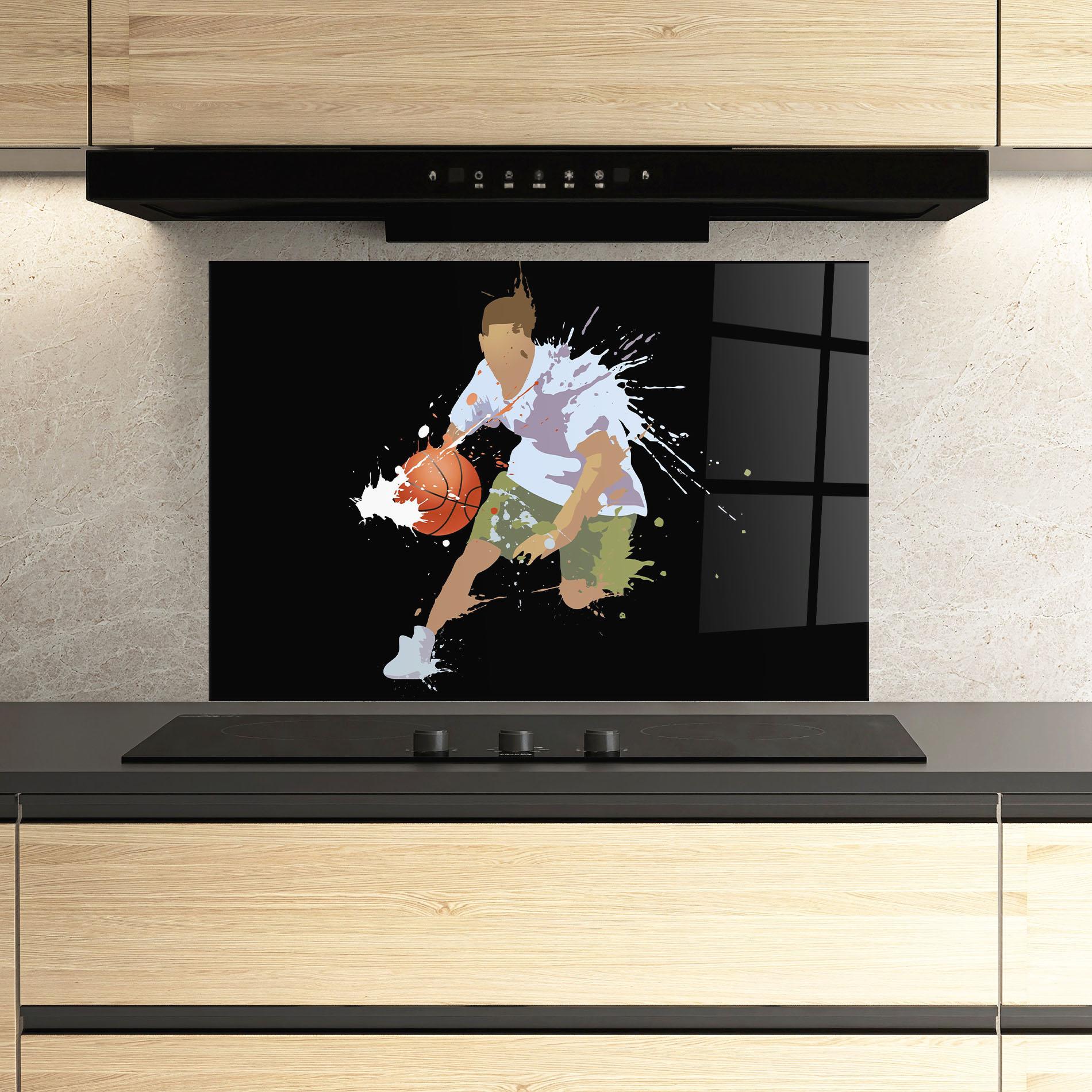 Küchenrückwand Glas Basket Splash mockup 3