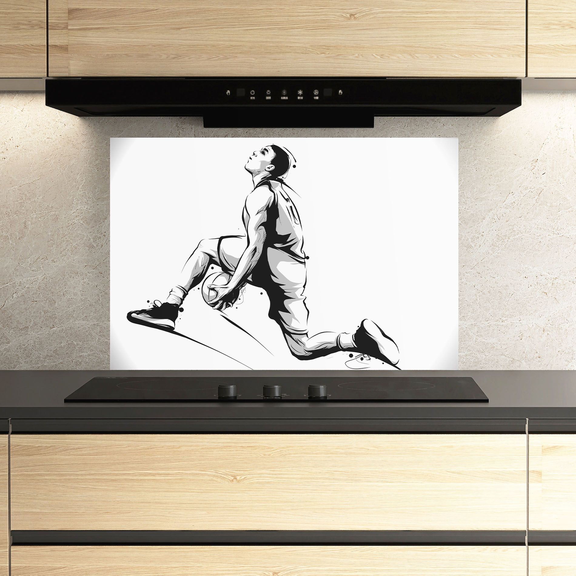 Basketball Player Jump mockup 3