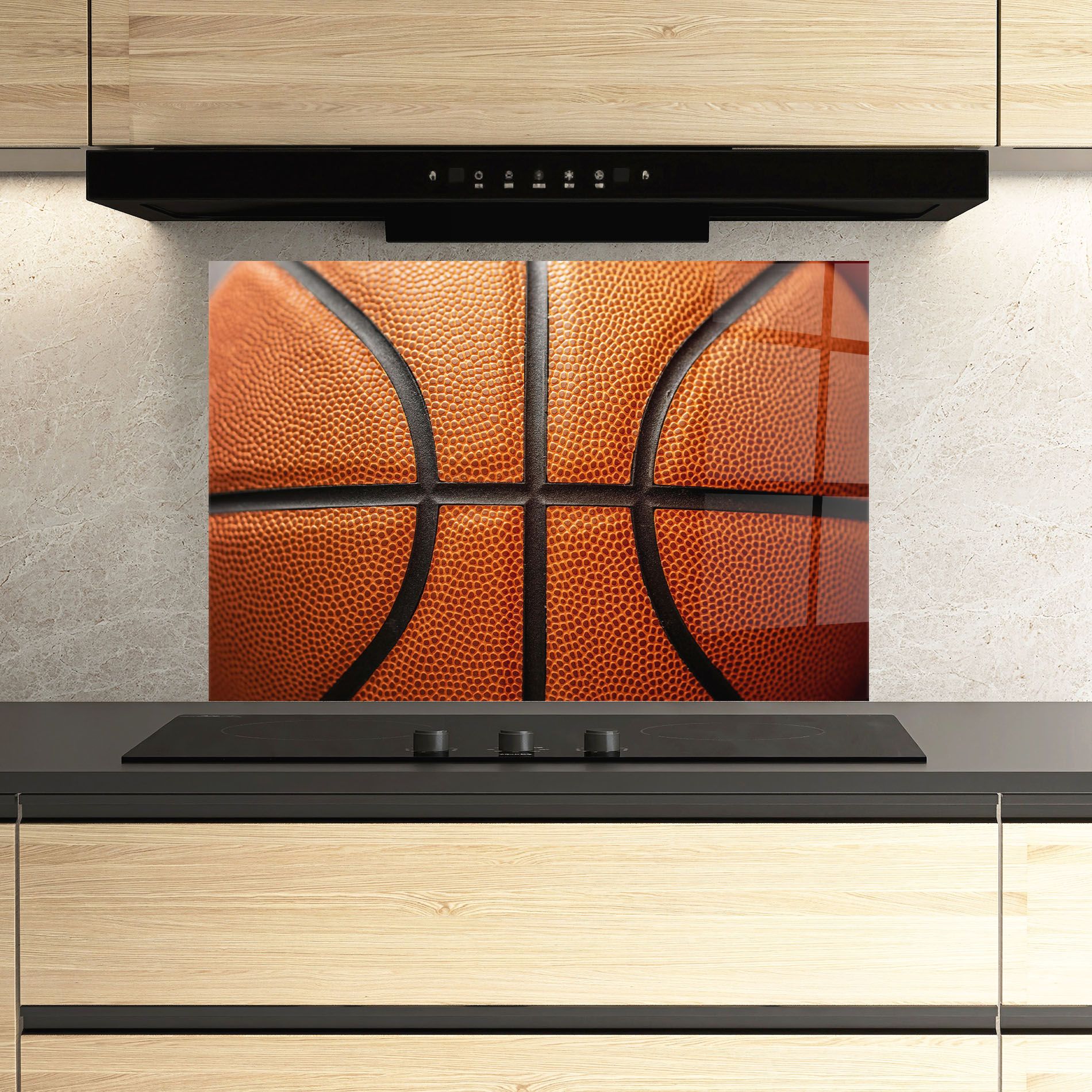 Close Up Leather Basketball mockup 3