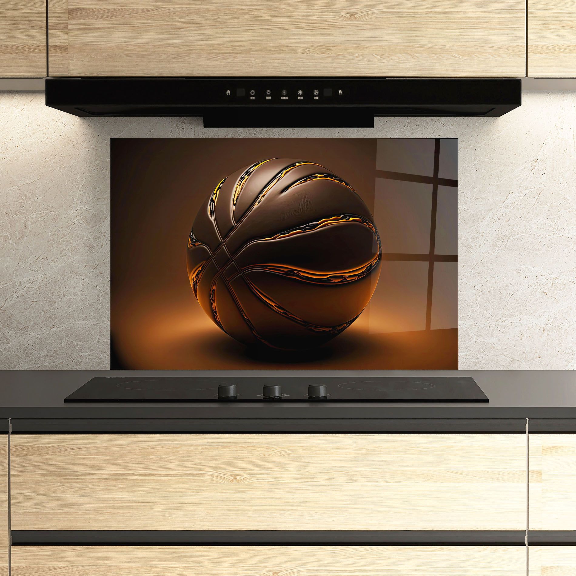 Glossy Basketball mockup 3