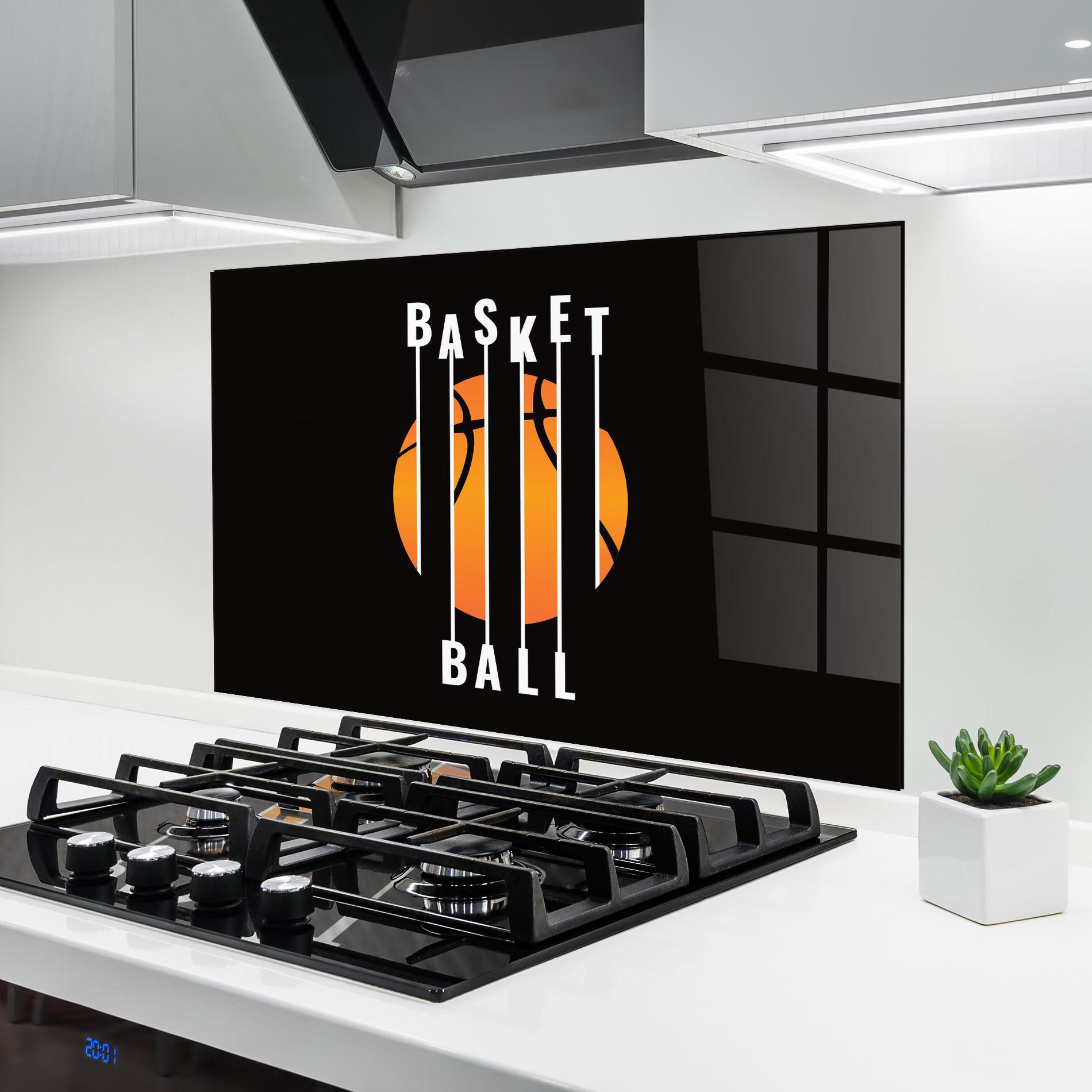 Küchenrückwand Glas Basket Ball mockup 6