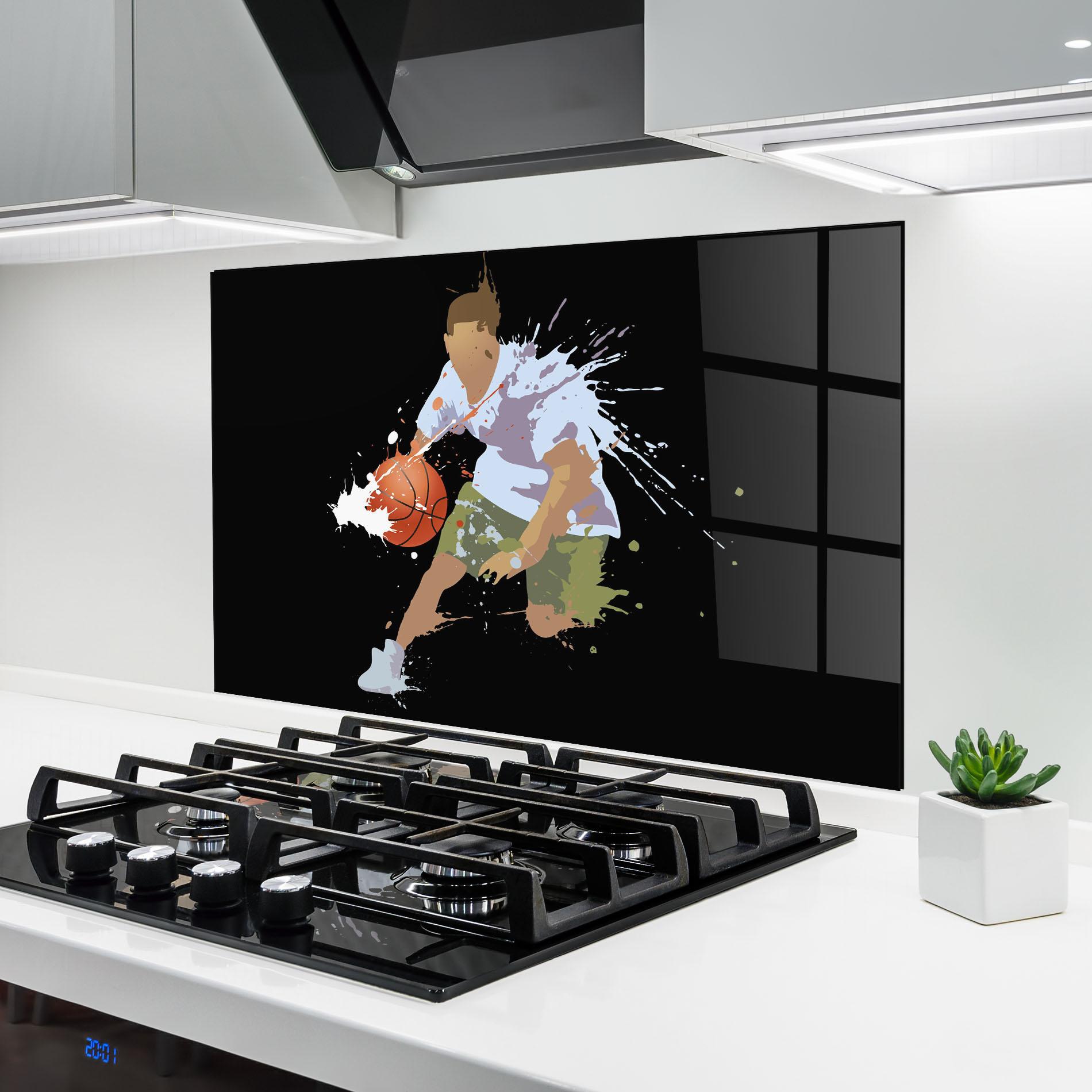 Küchenrückwand Glas Basket Splash mockup 6