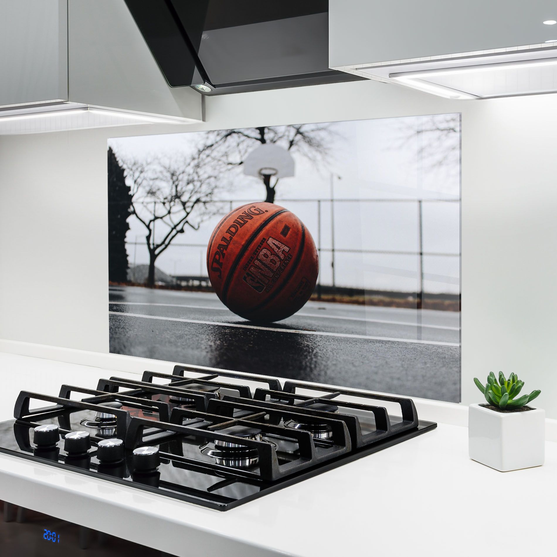 Orange Basketball On Grey mockup 6