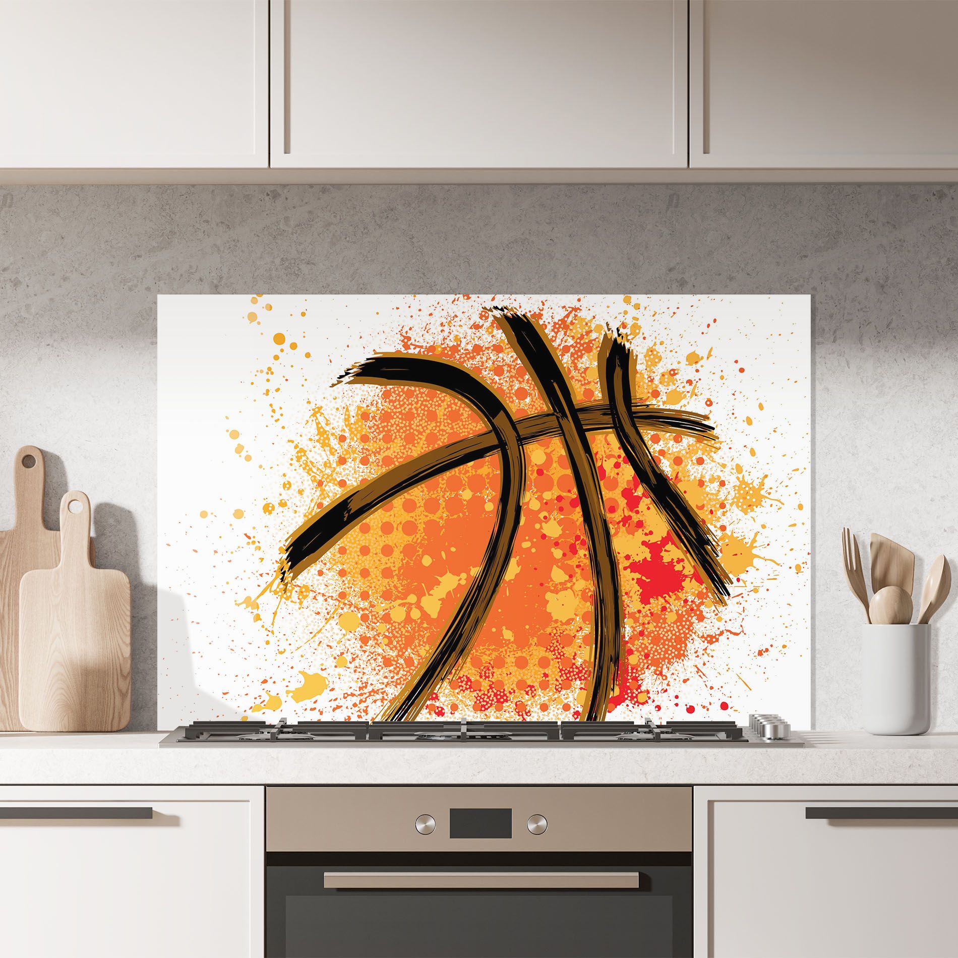 Basket Orange Grunge mockup 7