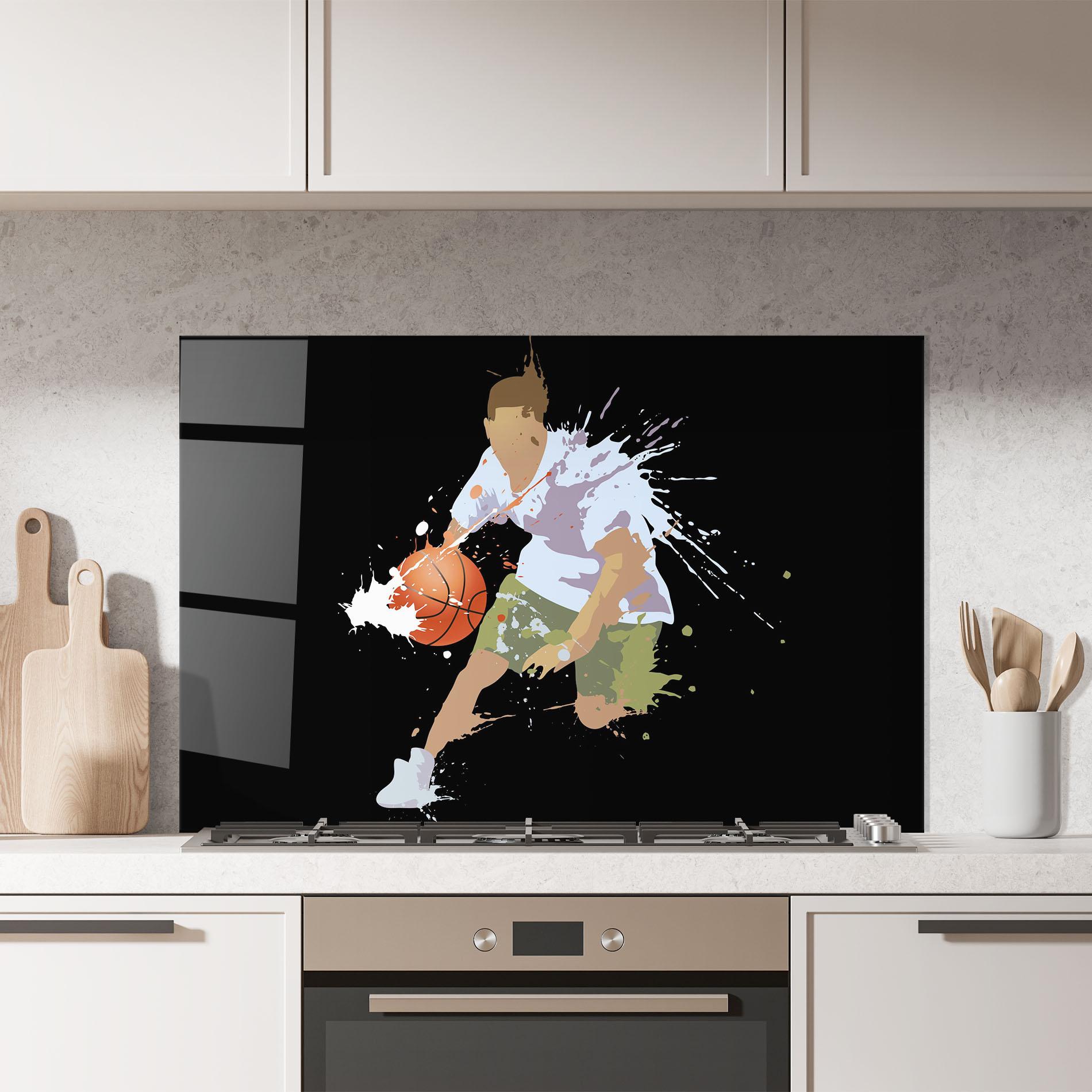 Küchenrückwand Glas Basket Splash mockup 7