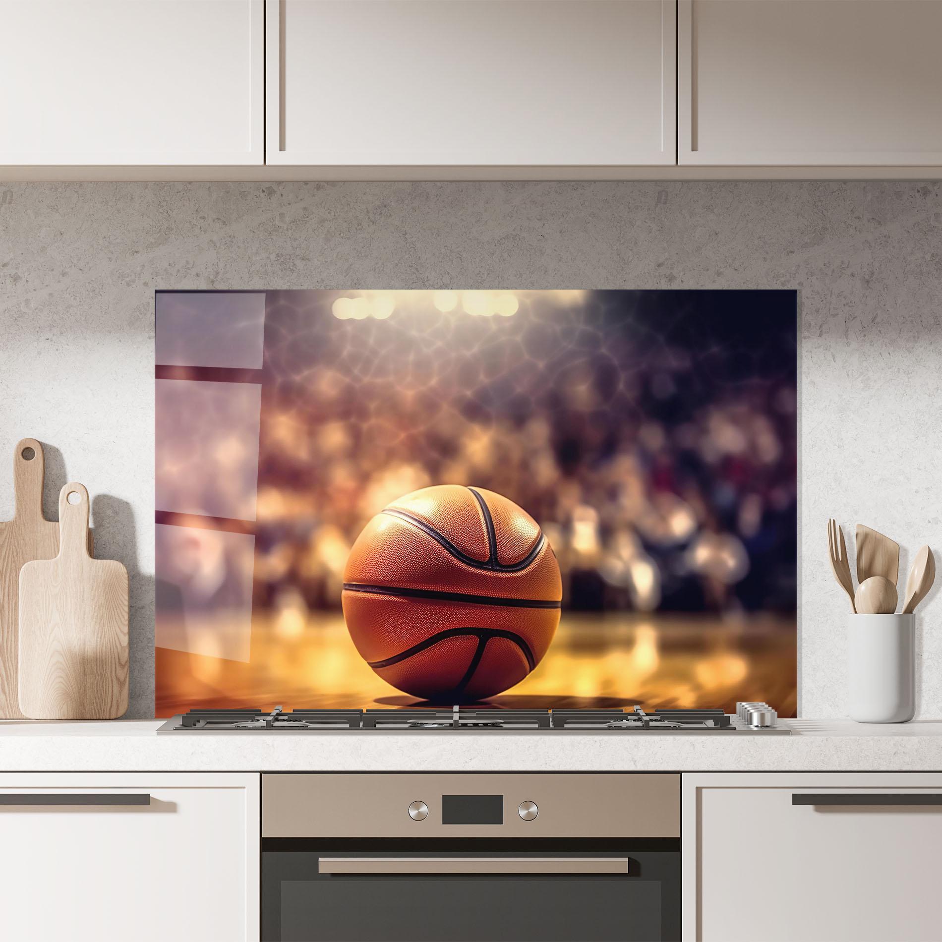 Küchenrückwand Glas Basketball Arena mockup 7
