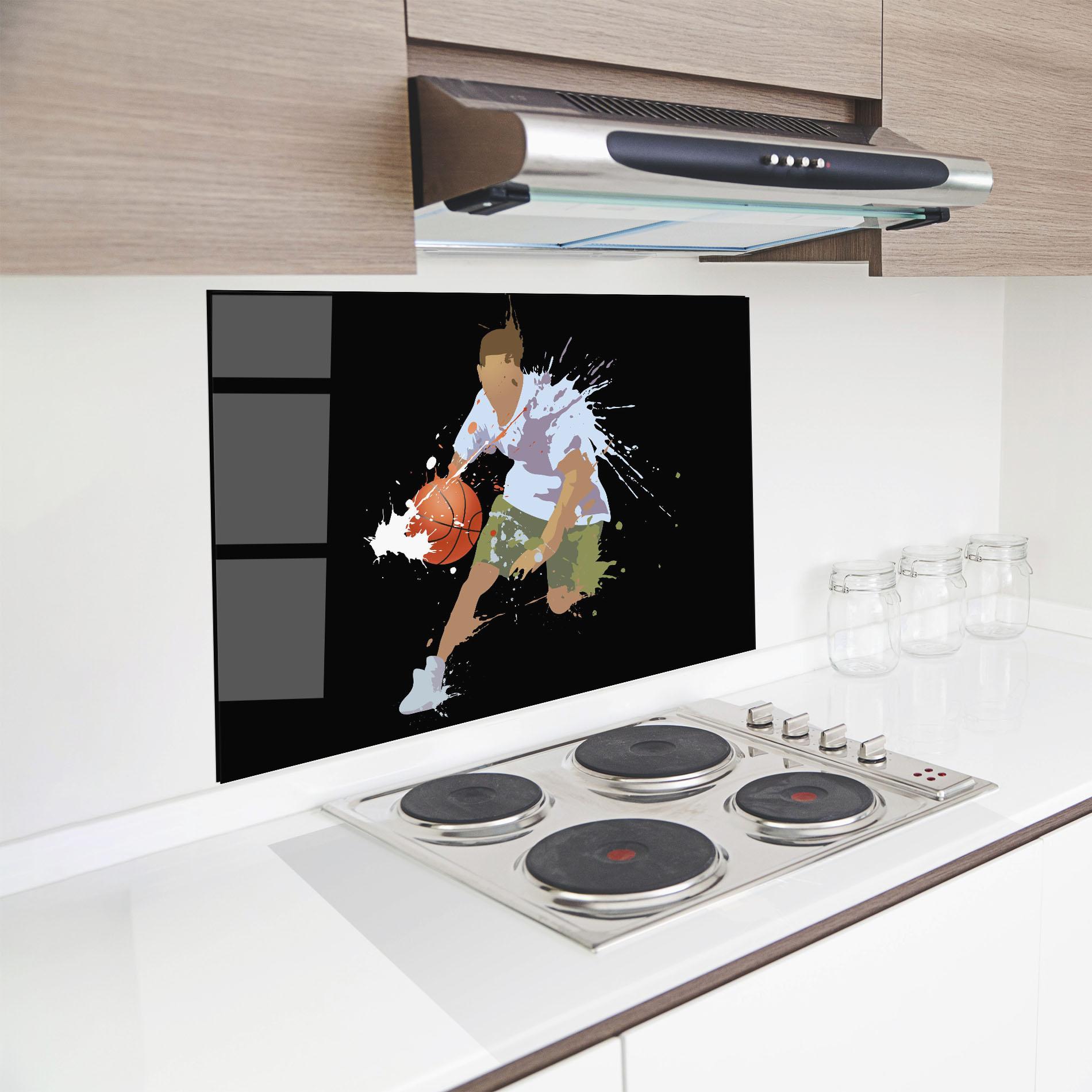 Küchenrückwand Glas Basket Splash mockup 8