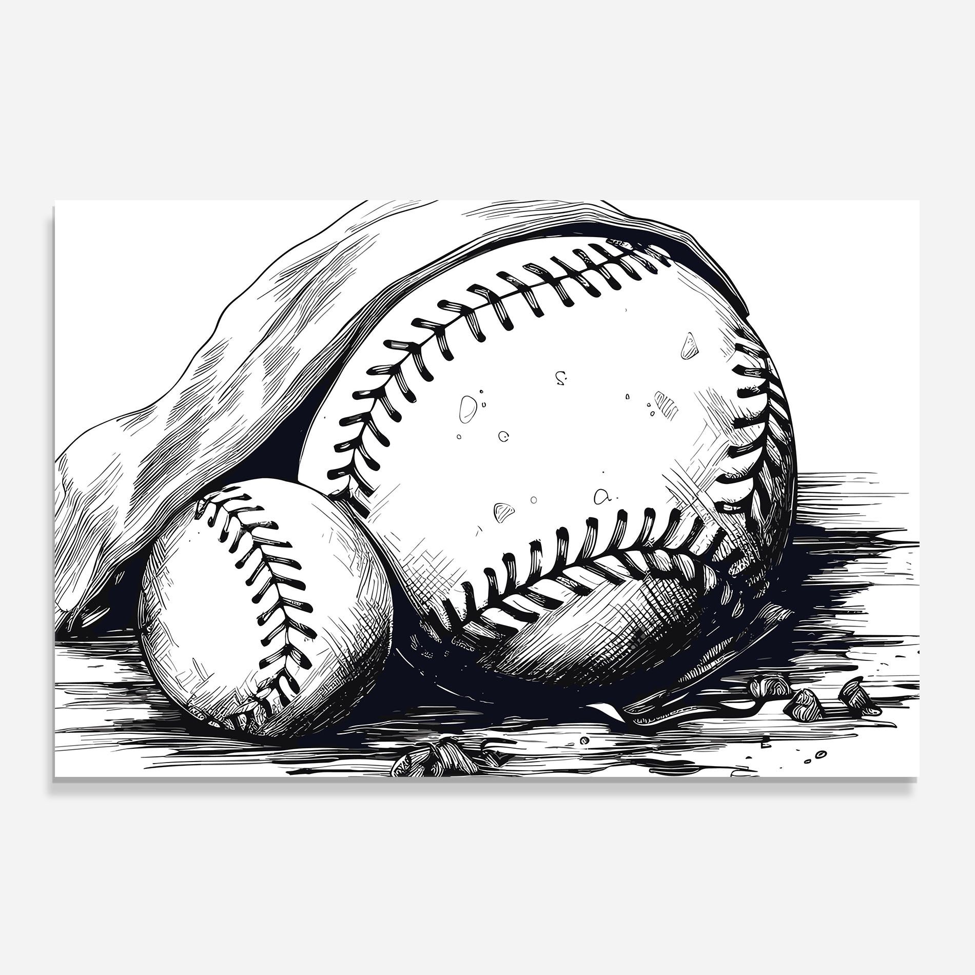 Baseball Grey Line mockup 0